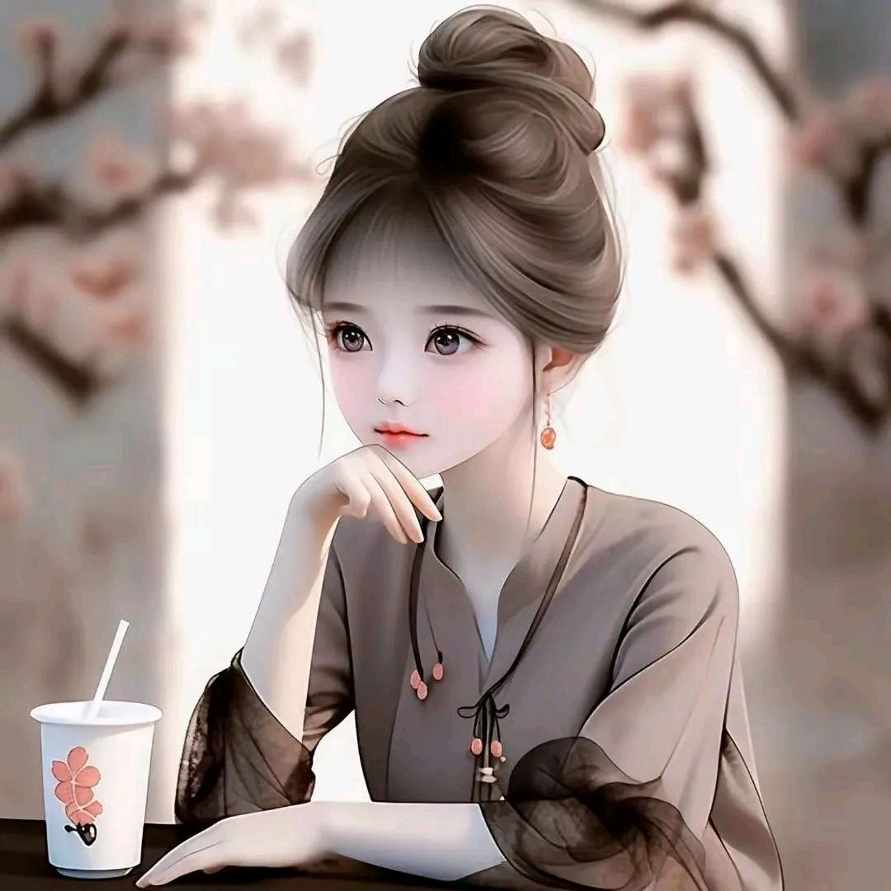 温婉女生头像,看起来就很文静 请试着做一个安静大方的女生