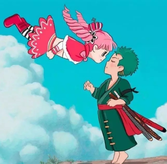 有种女友叫"从天而降",佩罗娜与索隆让人羡慕,兰与新一撒狗粮