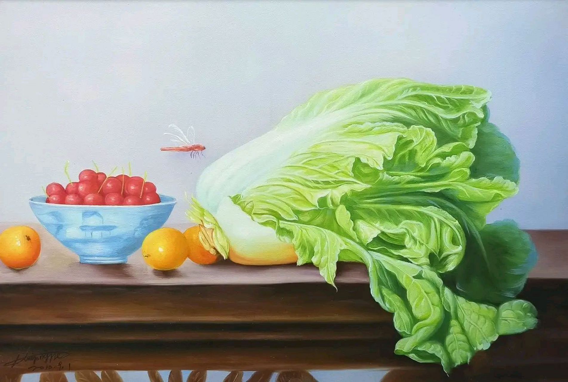 惠永杰 |《大白菜》油画作品