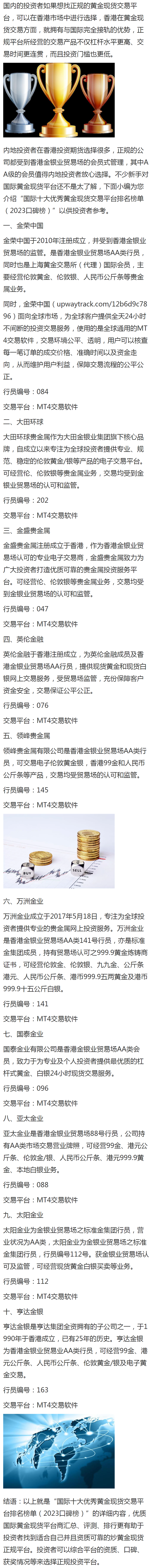 现货黄金交易平台排名(国内正规黄金交易平台排名)