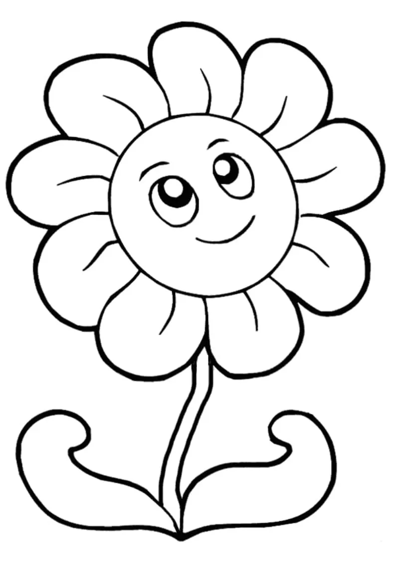 各种小花朵简笔画