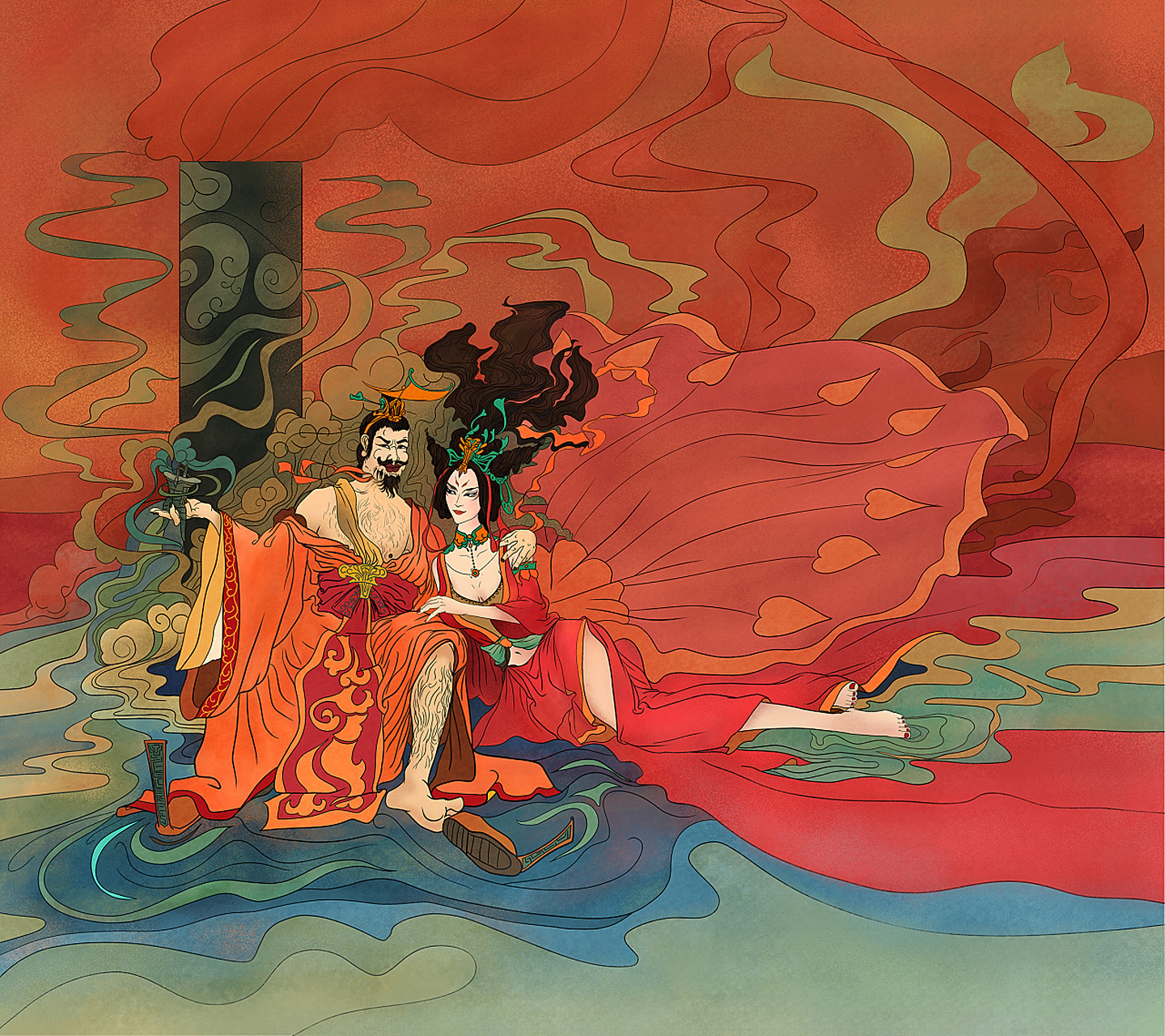 妲己为了讨好纣王,经常会给他献上各种美食和珍品,其中就包括葡萄.