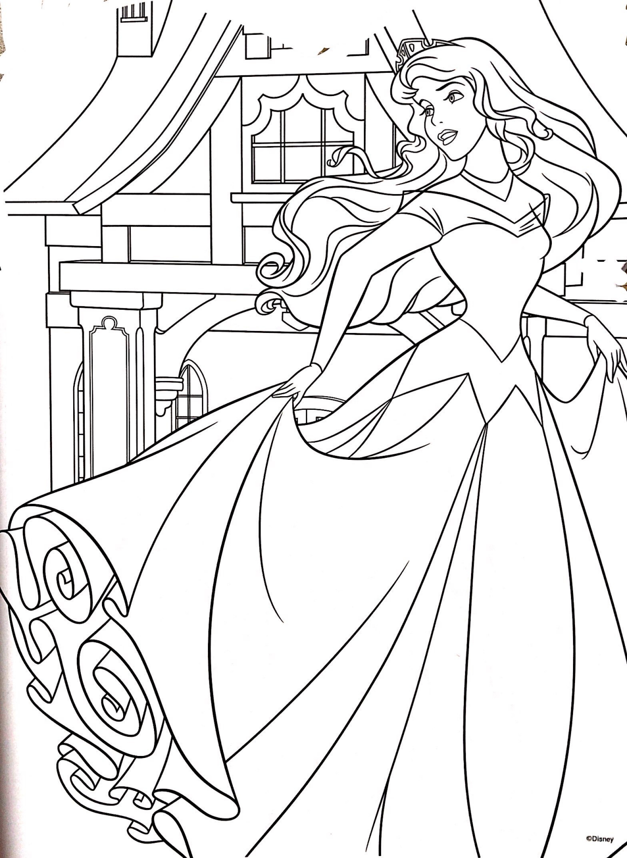 迪士尼公主线稿