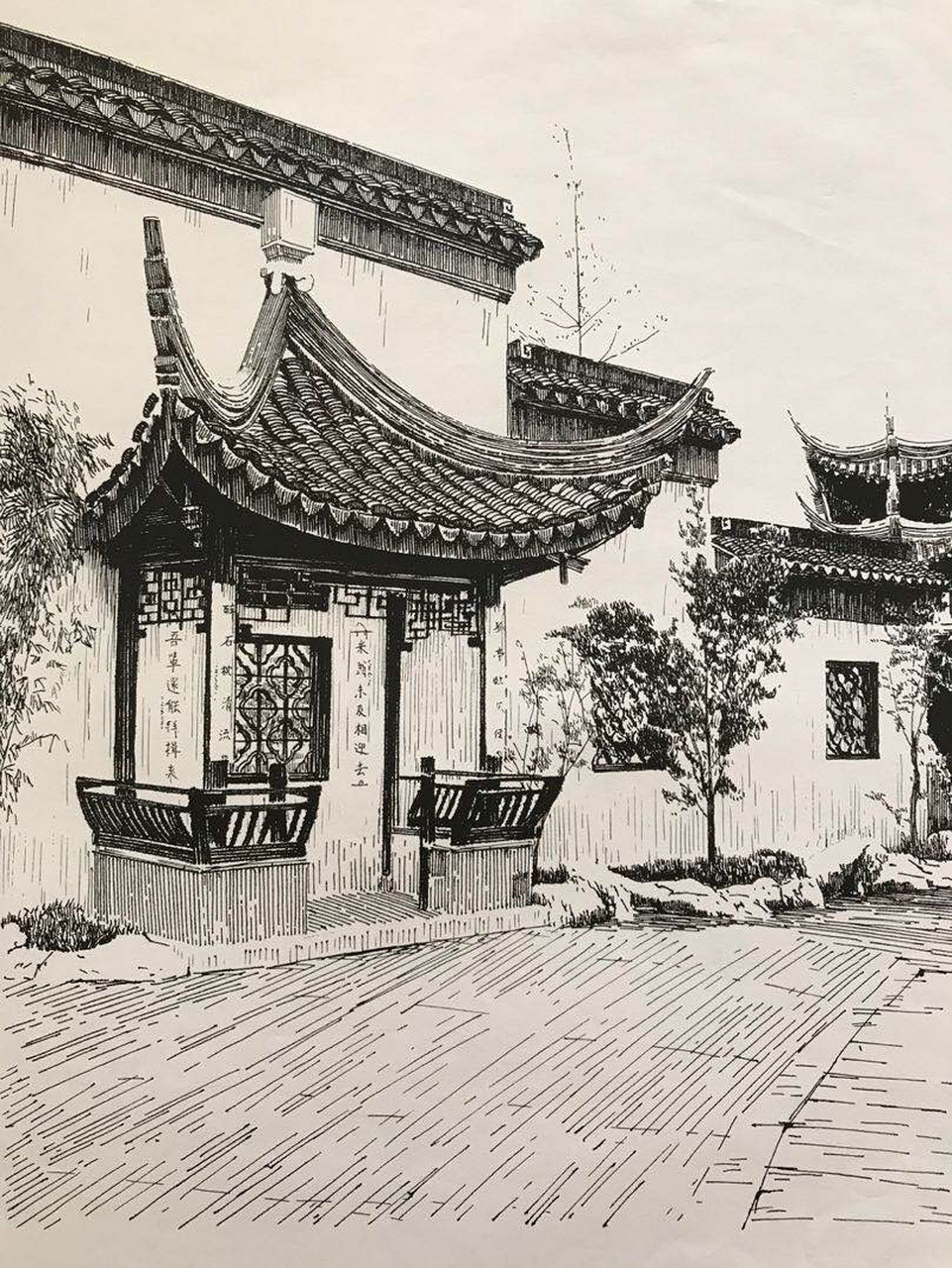 钢笔下的中国古建筑,这钢笔画绝了!