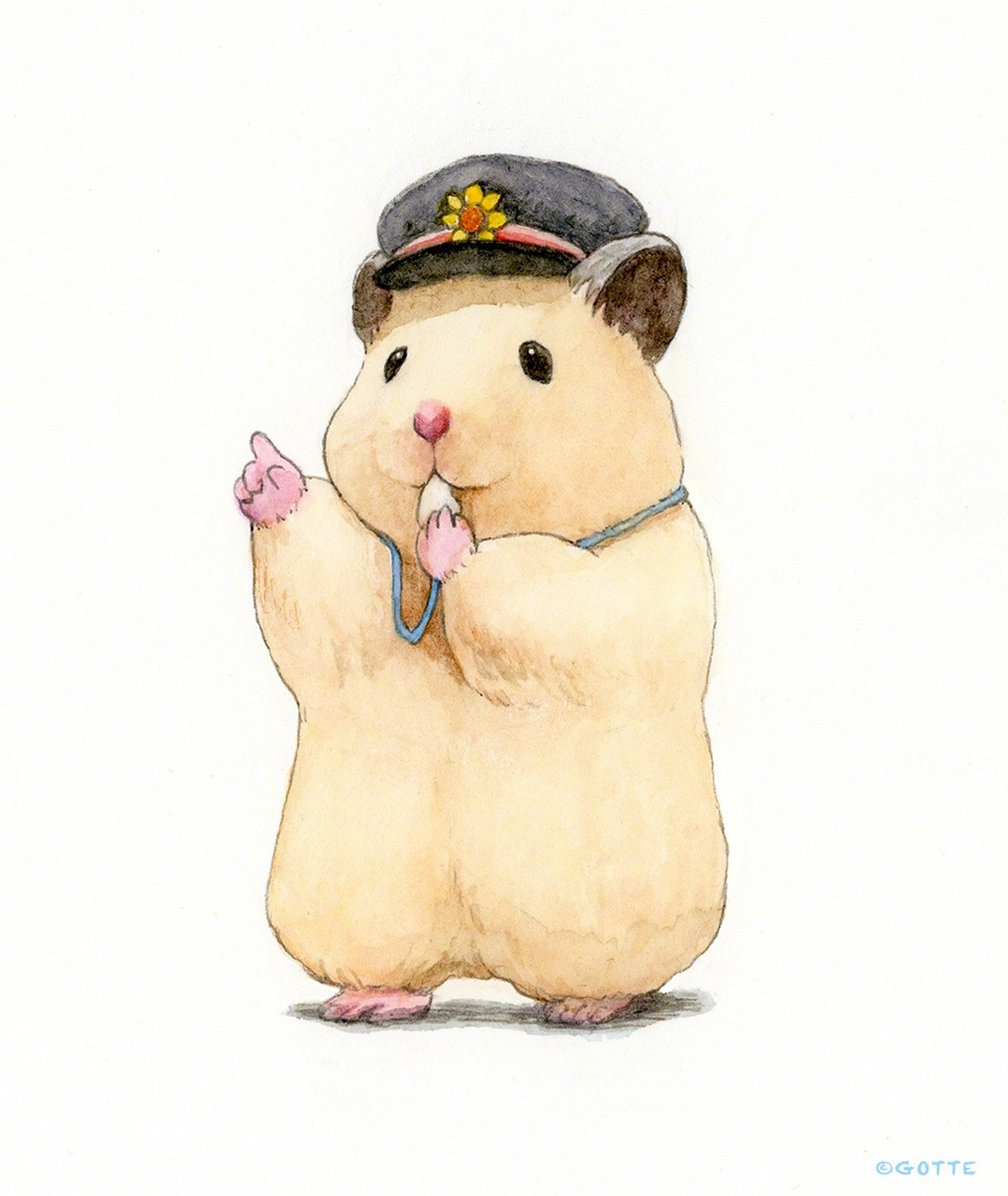 一组可爱的仓鼠绘画作品,作者给每只都赋予了拟人的特点,by ap