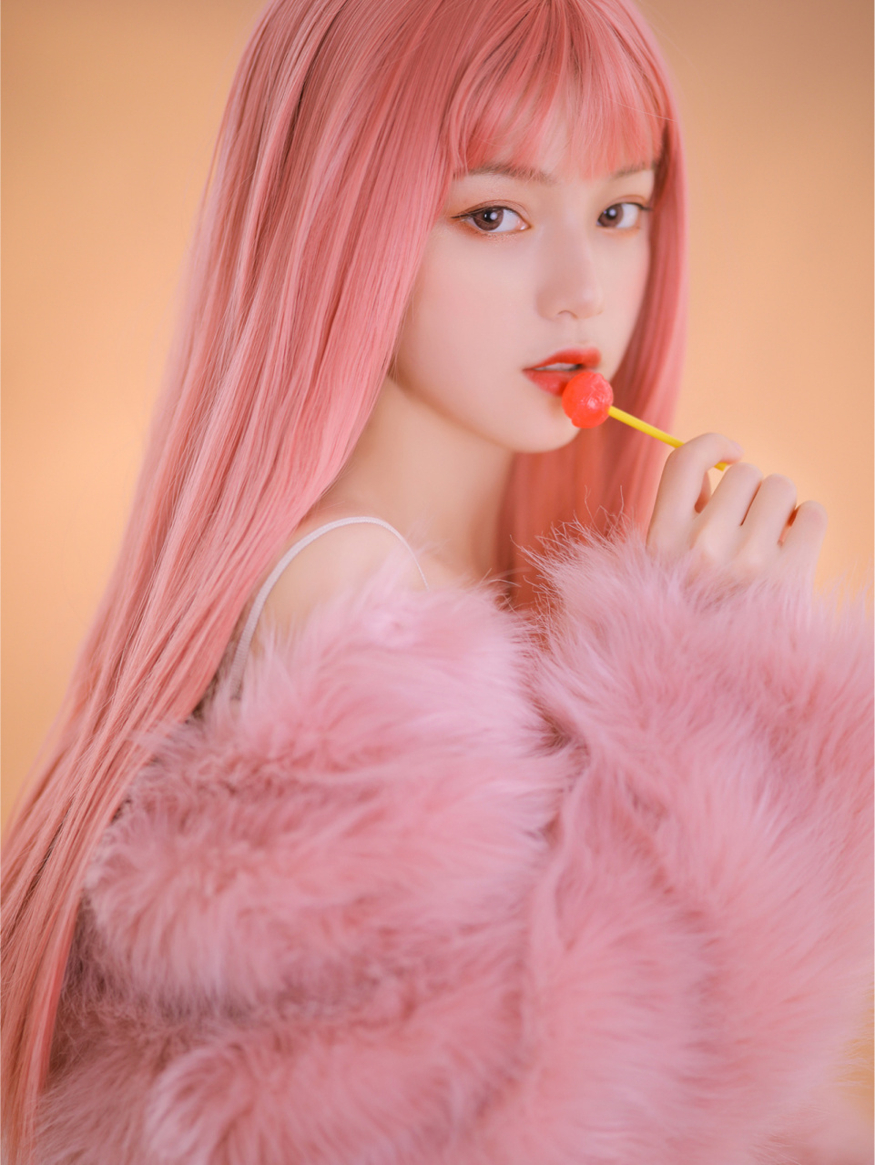 粉色头发真的好美呀!有种梦幻女神感[比心]