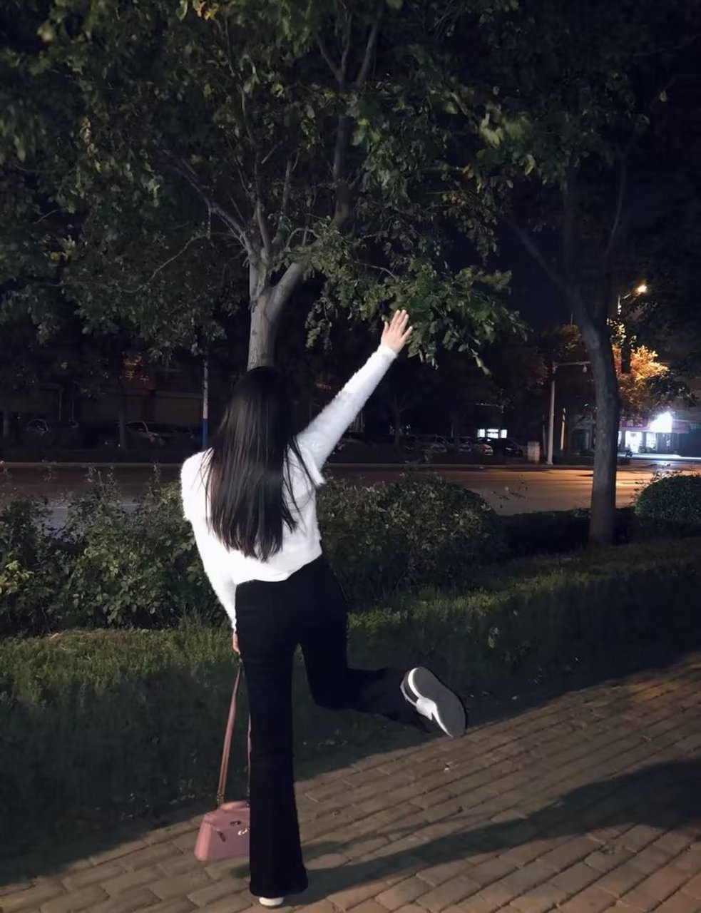今天路上看到个美女,看背影忍不住过去搭讪,结果是背影杀手