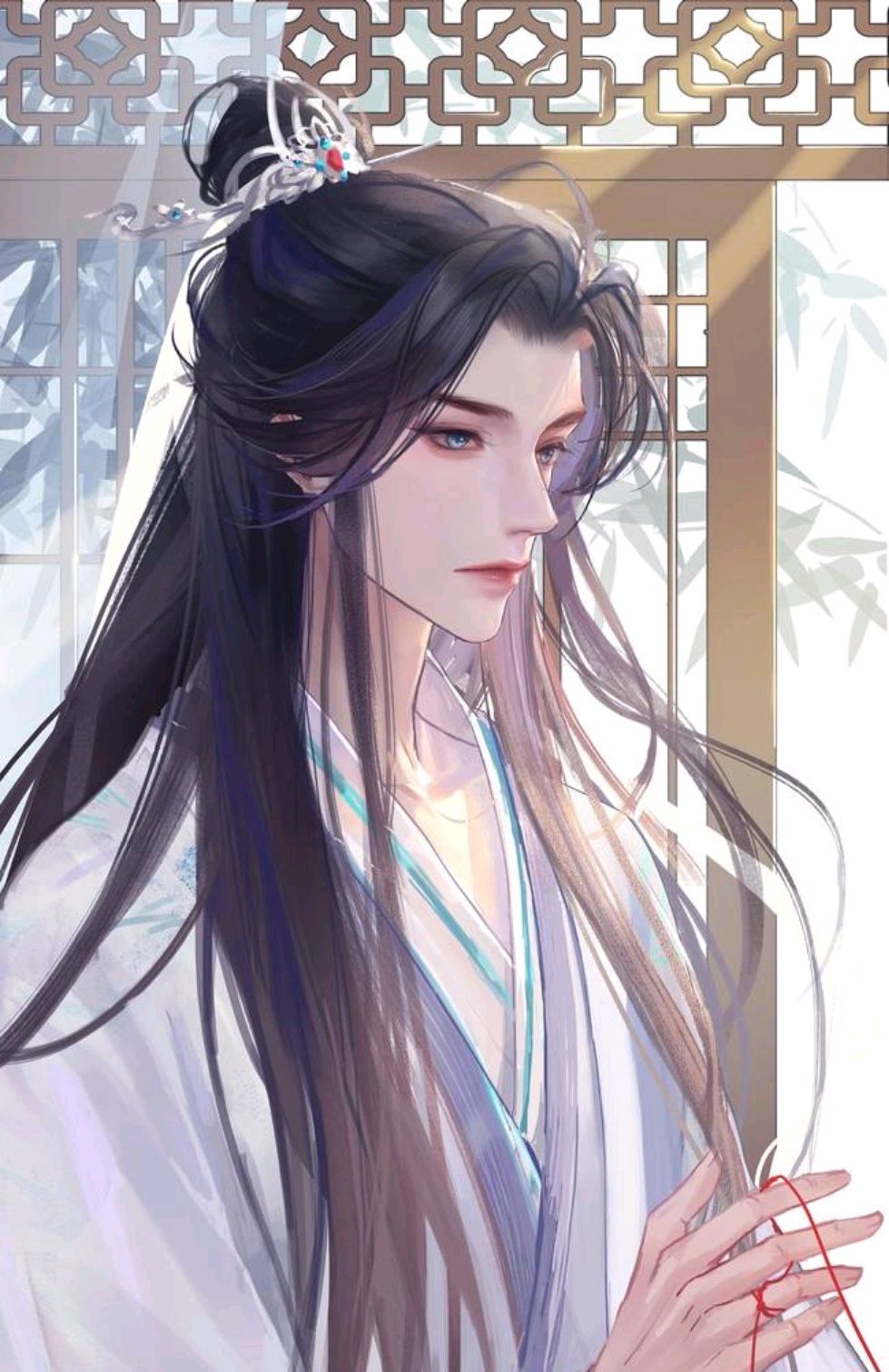 美术老师粉笔画太惊艳,判官,二哈,天官古风美男都会画,真酸了