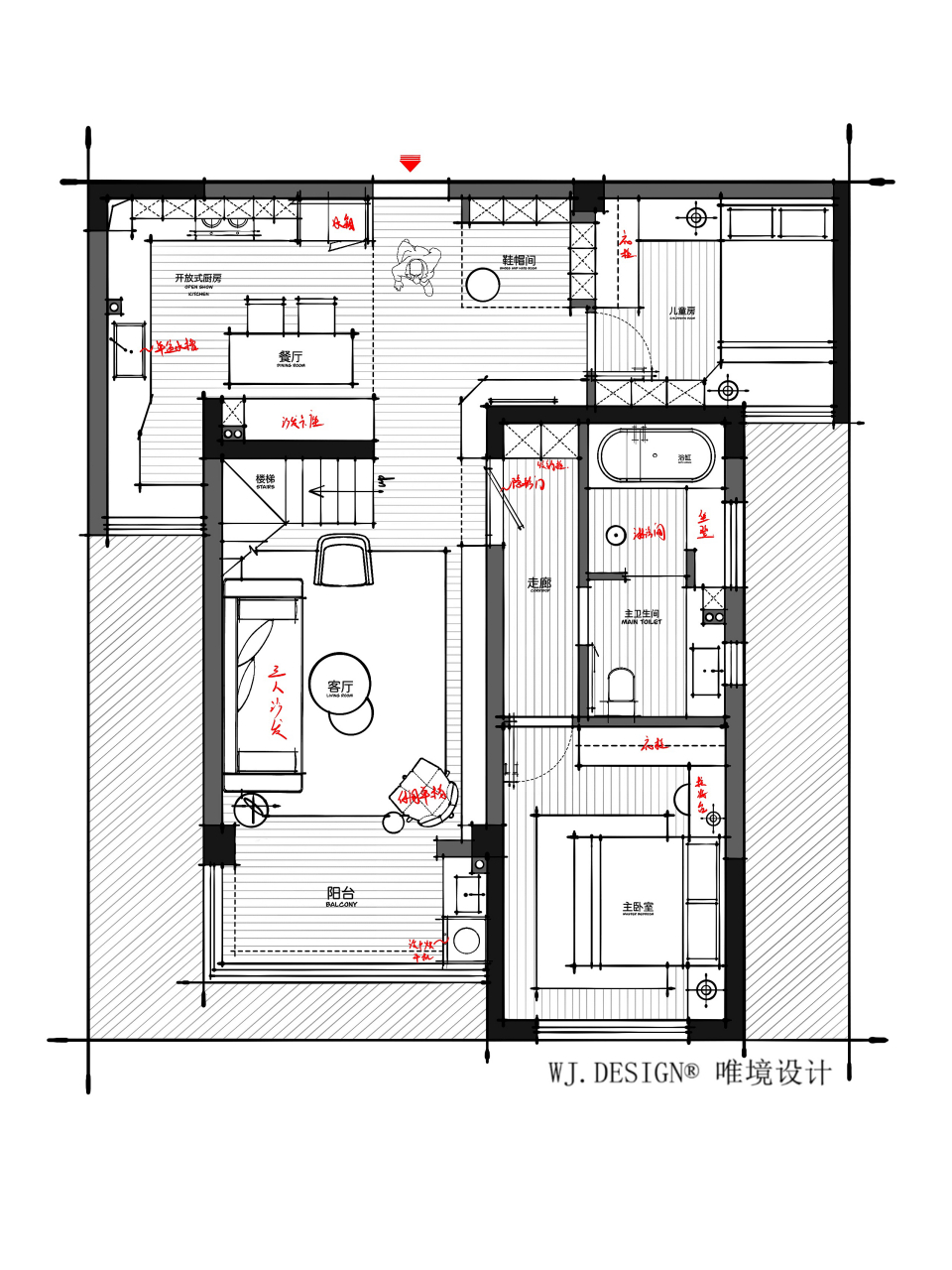 户型优化|130m05顶复式平面方案,打破传统,私人定制 1,90后居住