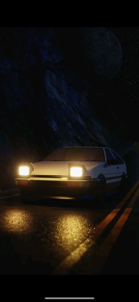 丰田ae86开灯壁纸