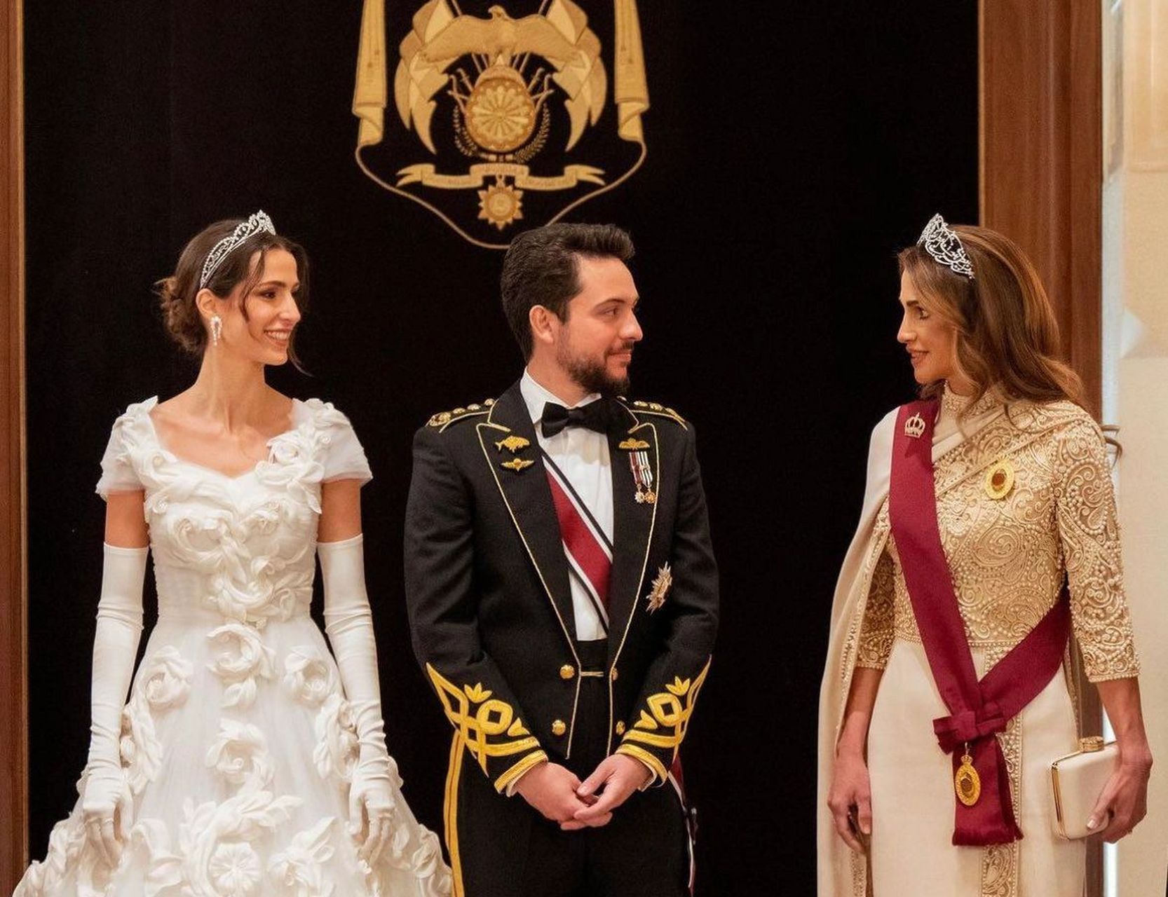 约旦王室婚姻的全家福