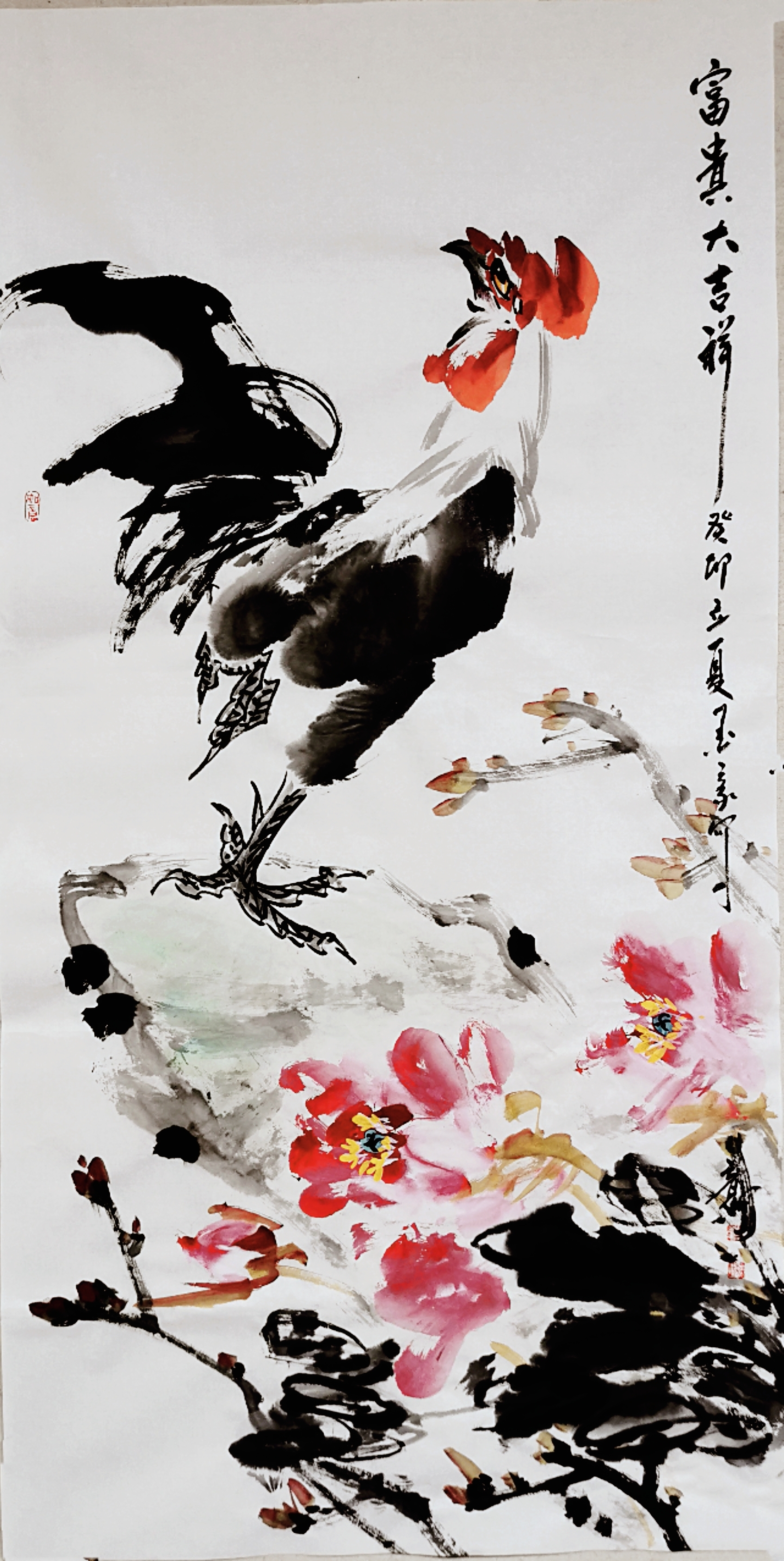 墨豪写意花鸟画新作欣赏