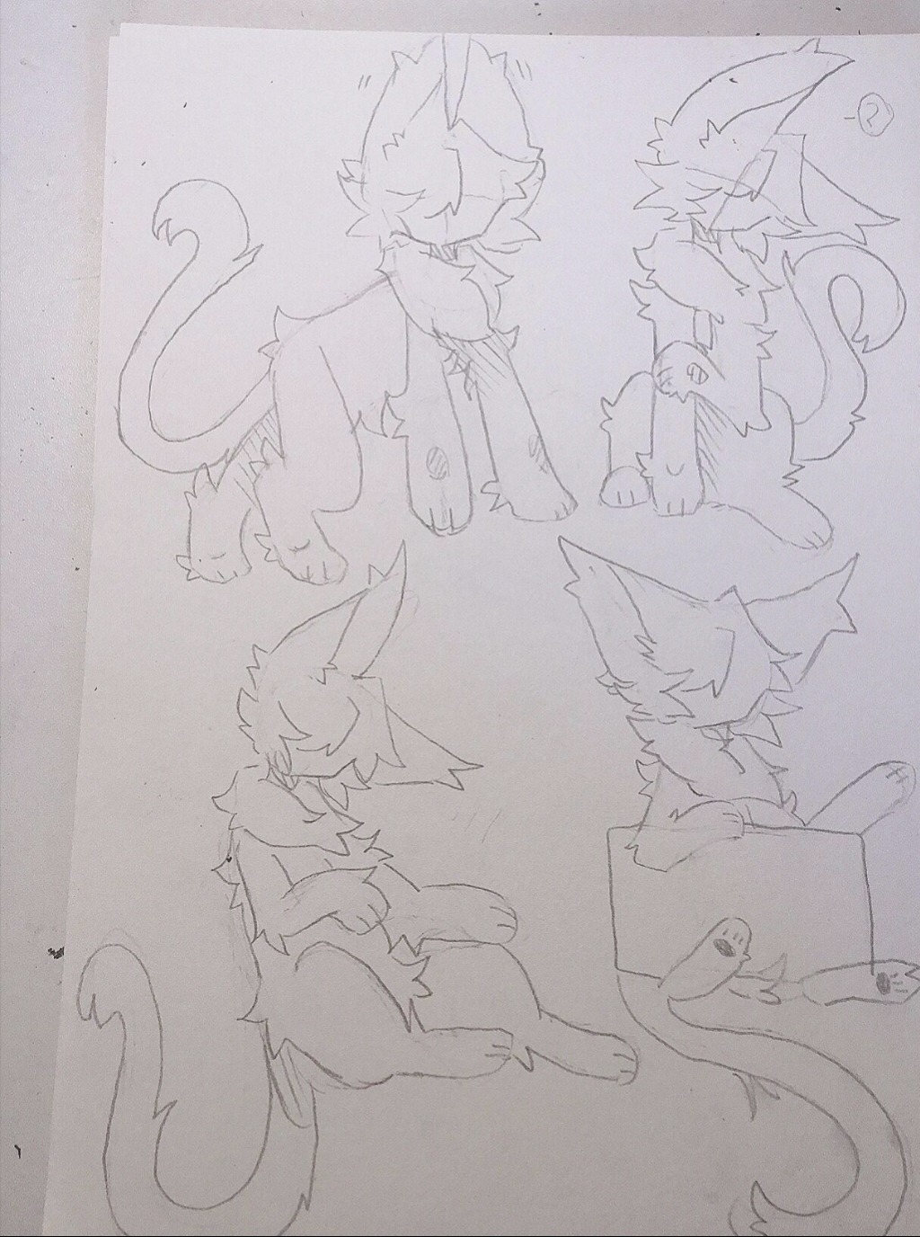 如何画兽设的身体?