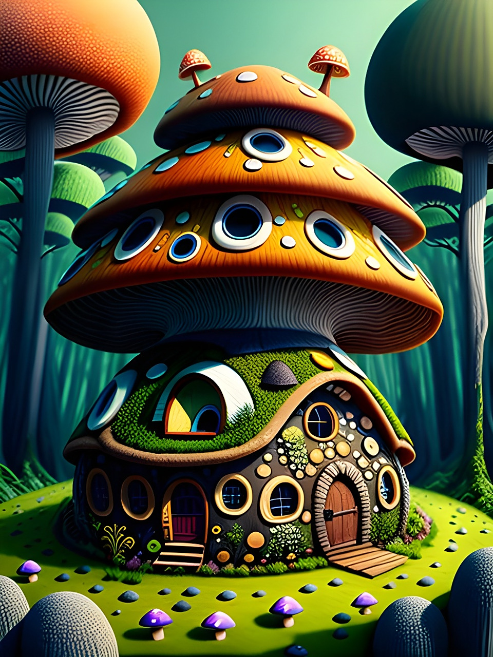 蘑菇屋手机壁纸「第一弹」[比心][比心] #二次元美图#  #治愈系风景