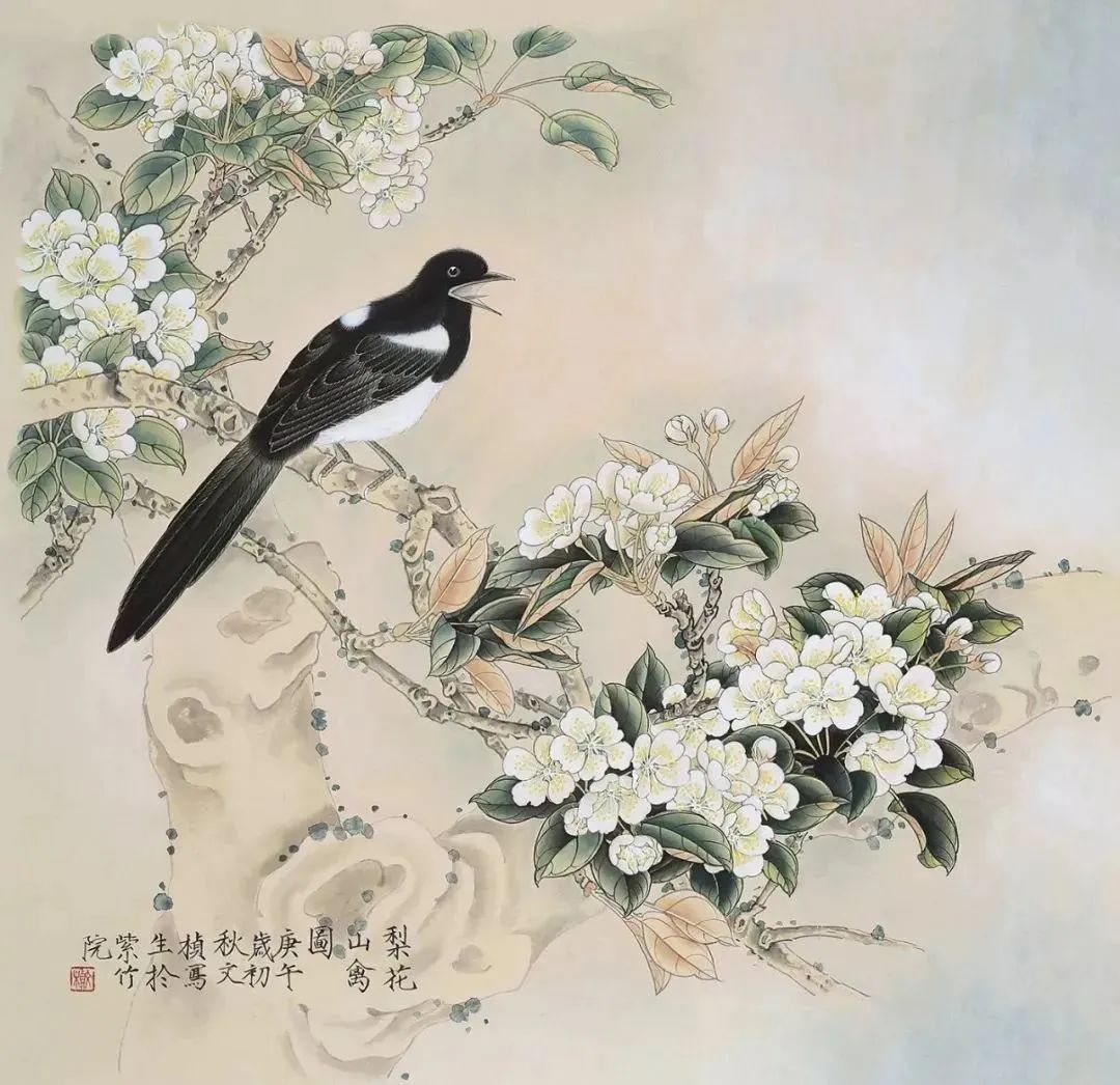 龚文桢36幅工笔花鸟画,恬静美好!