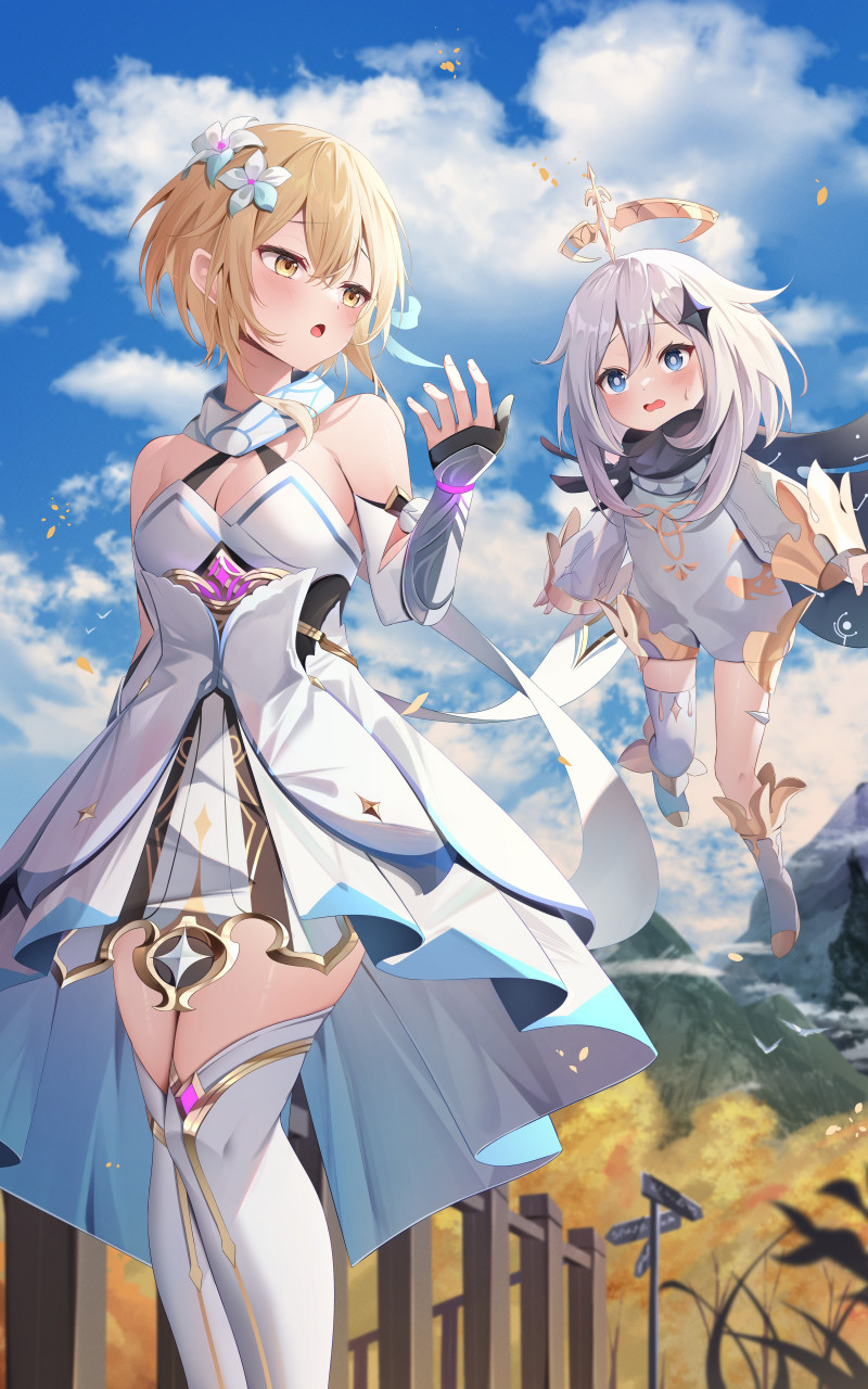 《 原   神 》 61 荧 与 派蒙  95                       #原神