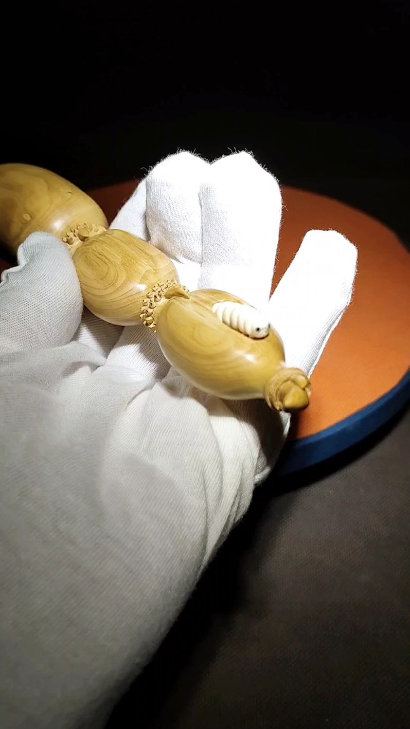 黄杨木,手工雕刻制作《莲藕》-度小视