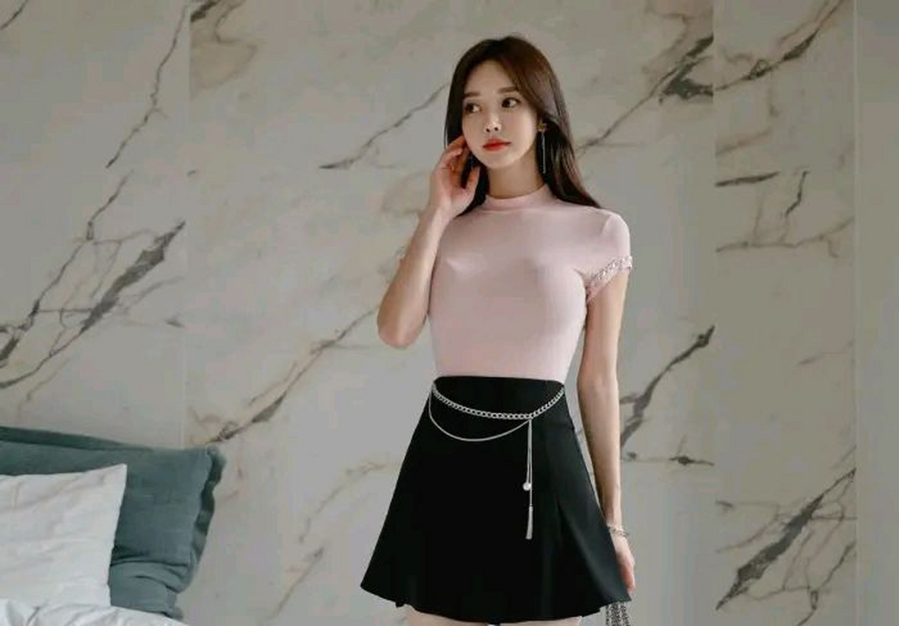 粉黛梦幻初恋芭比短袖打底衫