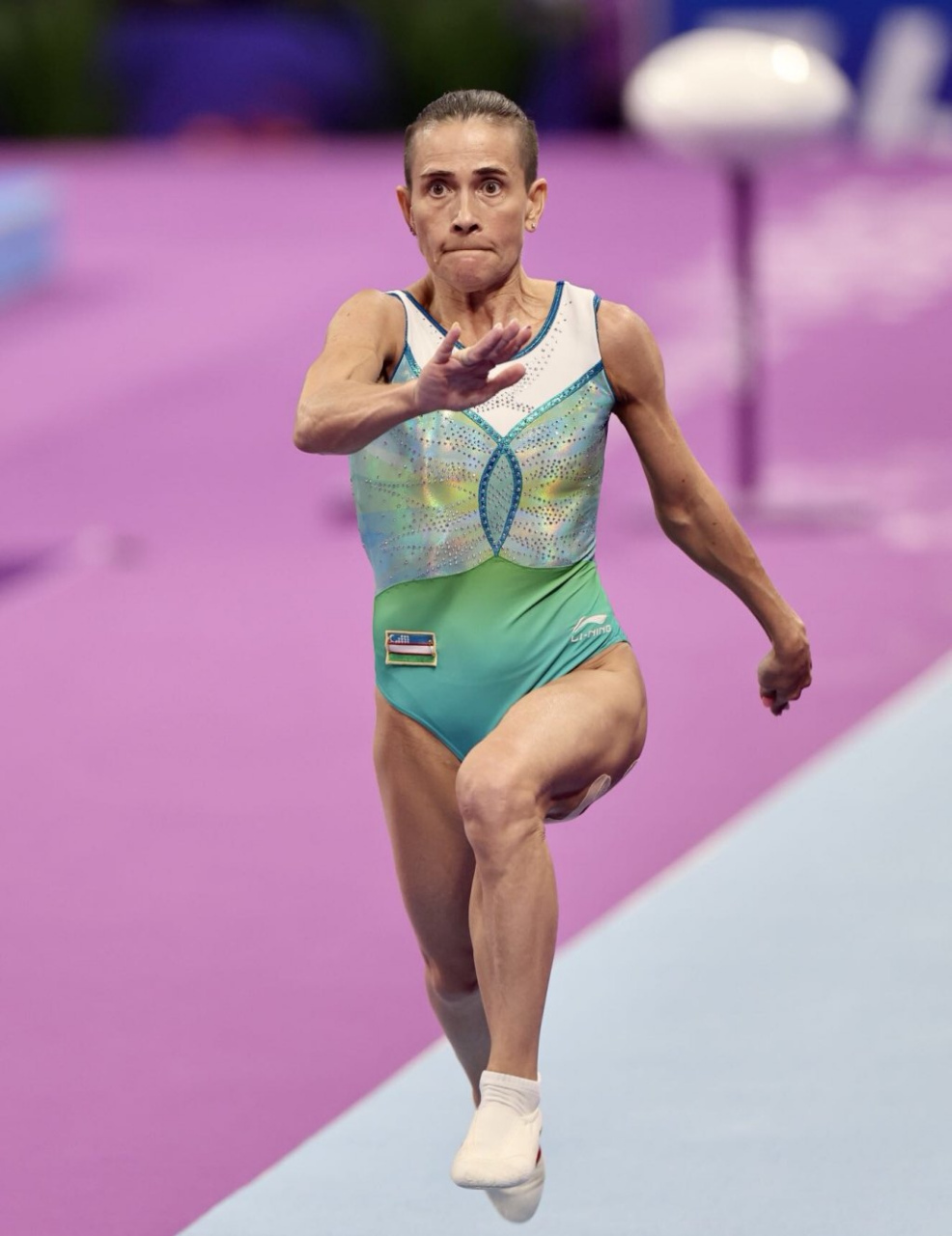 岁月不败美人,48岁的老将丘索维金娜再次站在了杭州