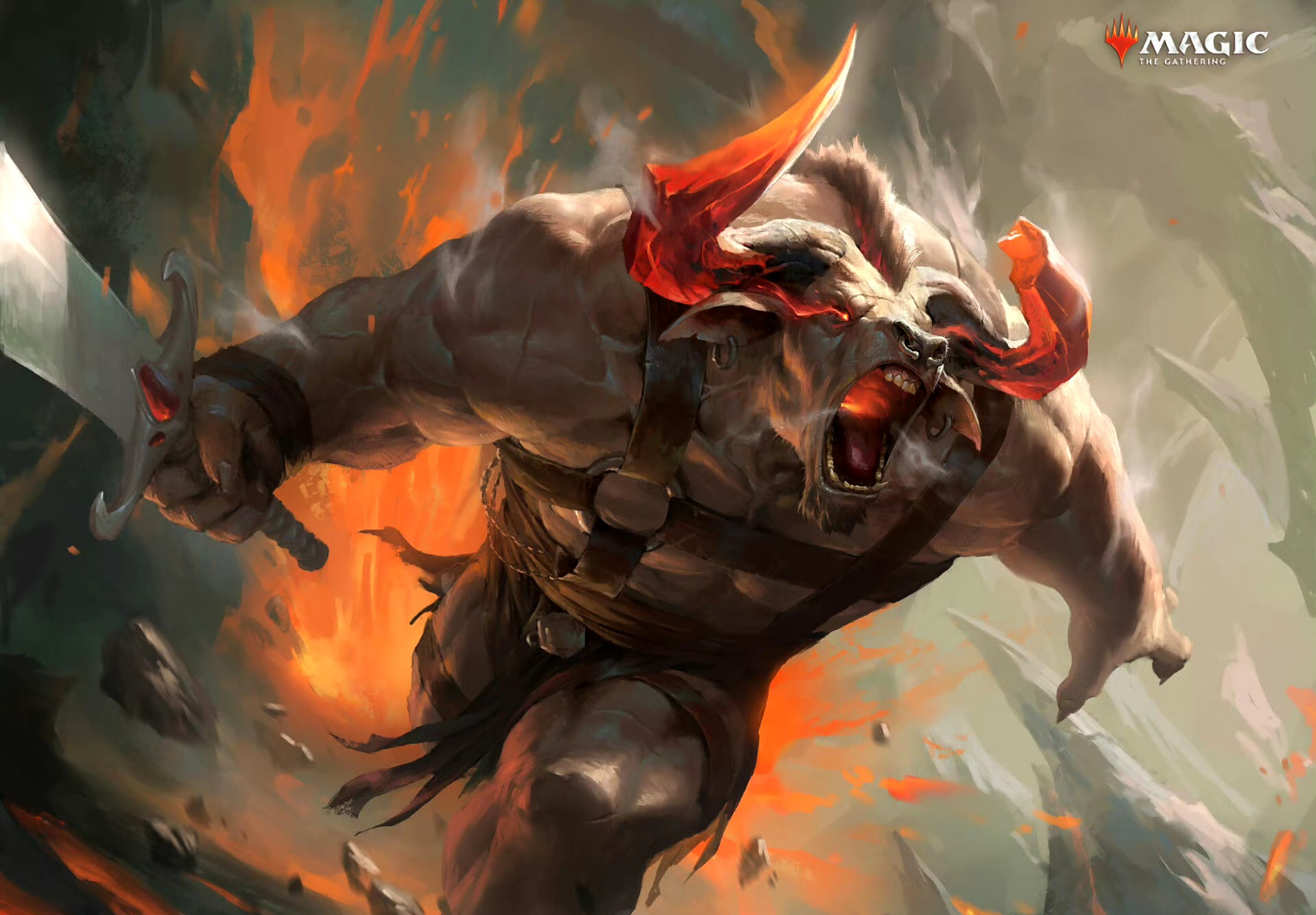 印尼画师joshua raphael绘制的一组《万智牌》插画作品,描绘了游戏中