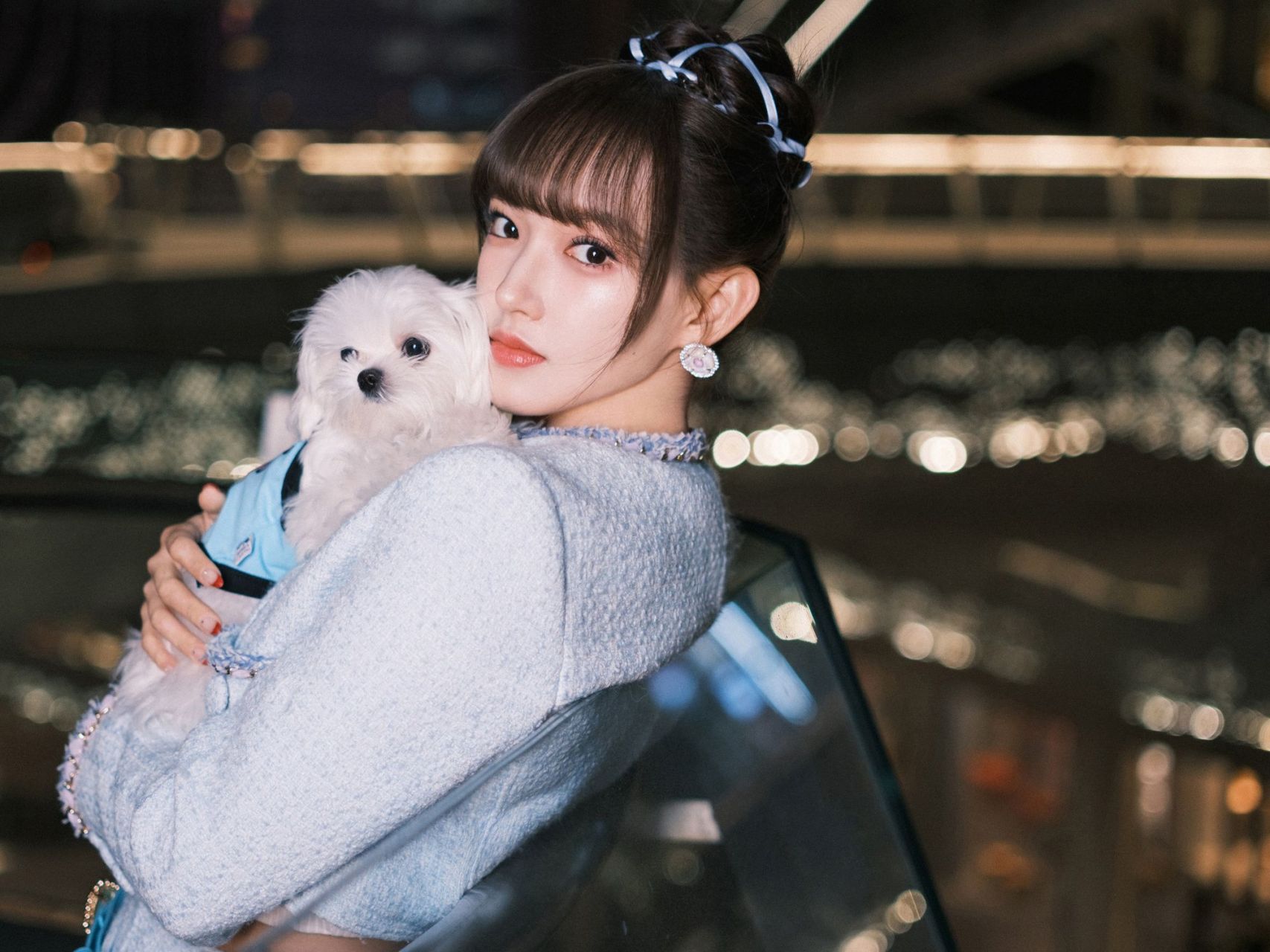 程潇  高跟凉鞋  大长腿