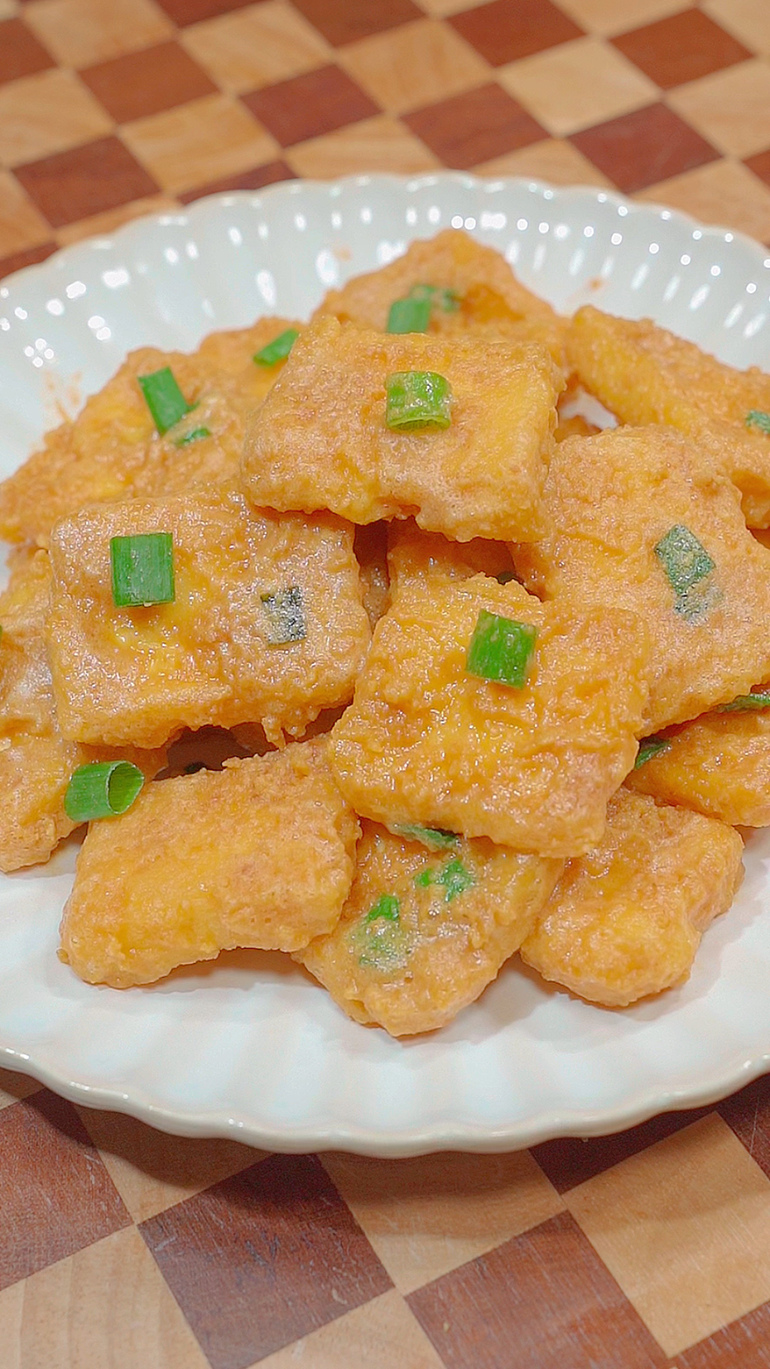 咸蛋黄焗豆腐太香了