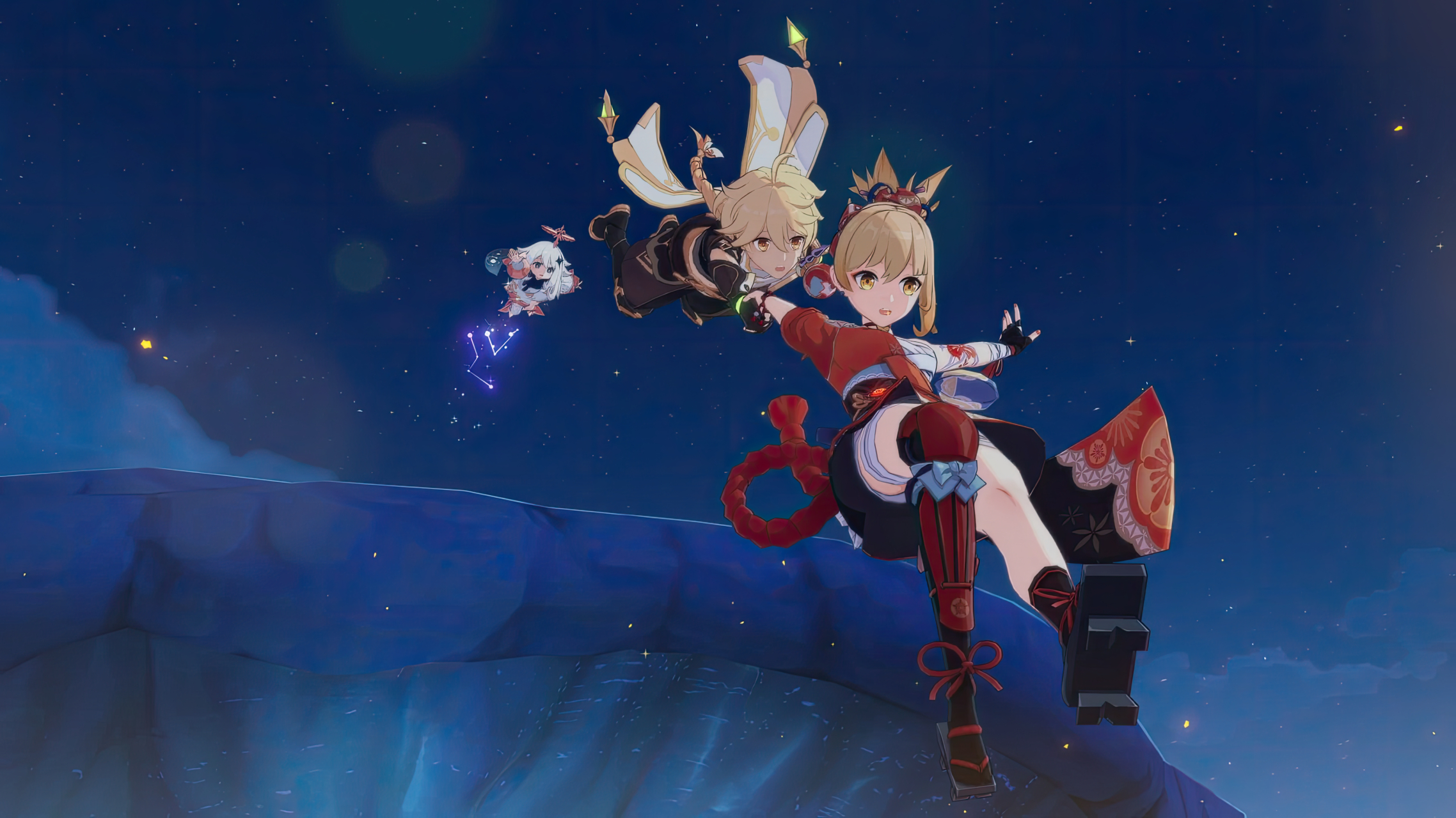 好消息:宵宫与空牵手了[鼓掌] 坏消息:风之翼可能打不开[三哈] (胡桃