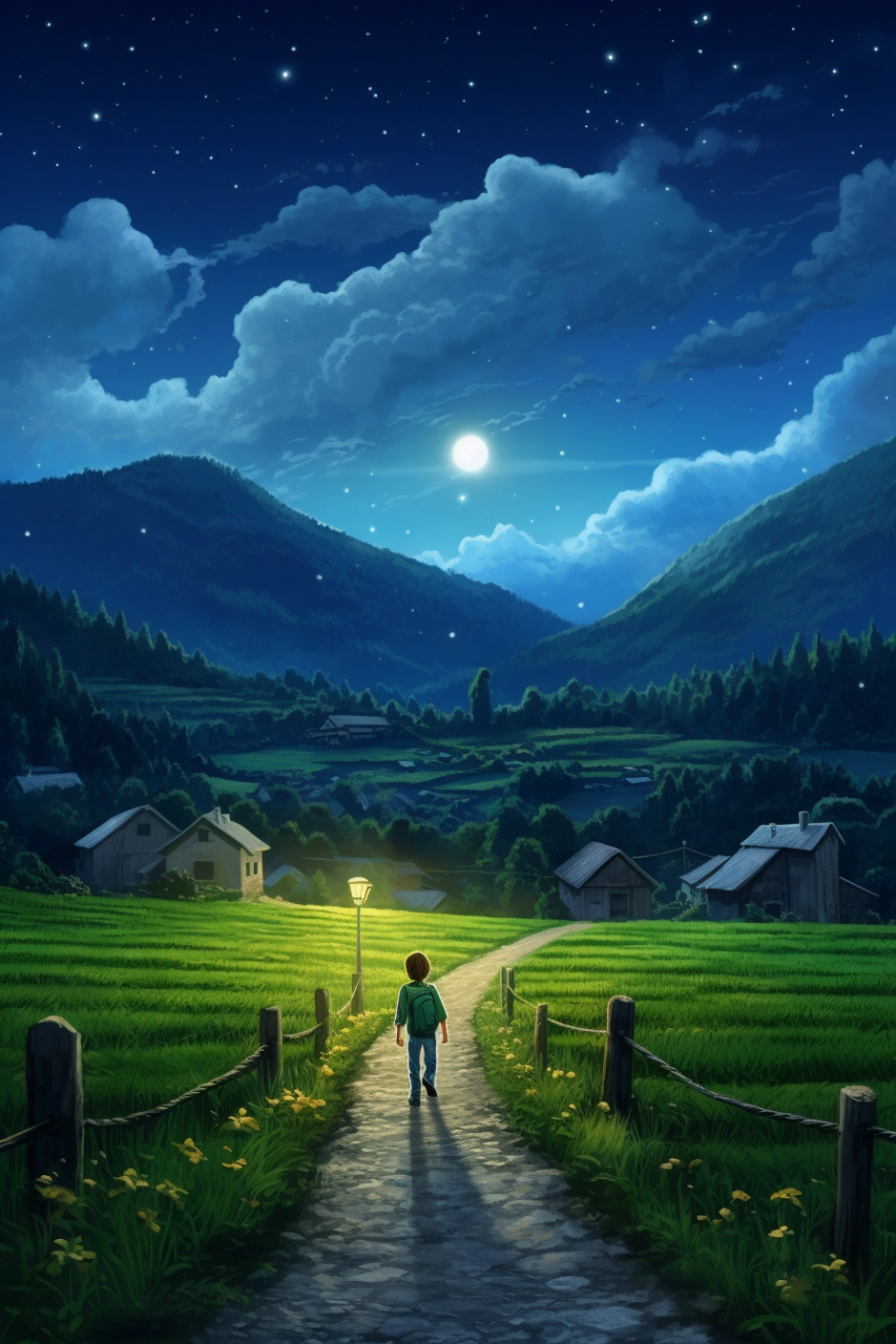 夜空中最亮的星,请照亮我前行#ai绘画# #二次元# #壁纸