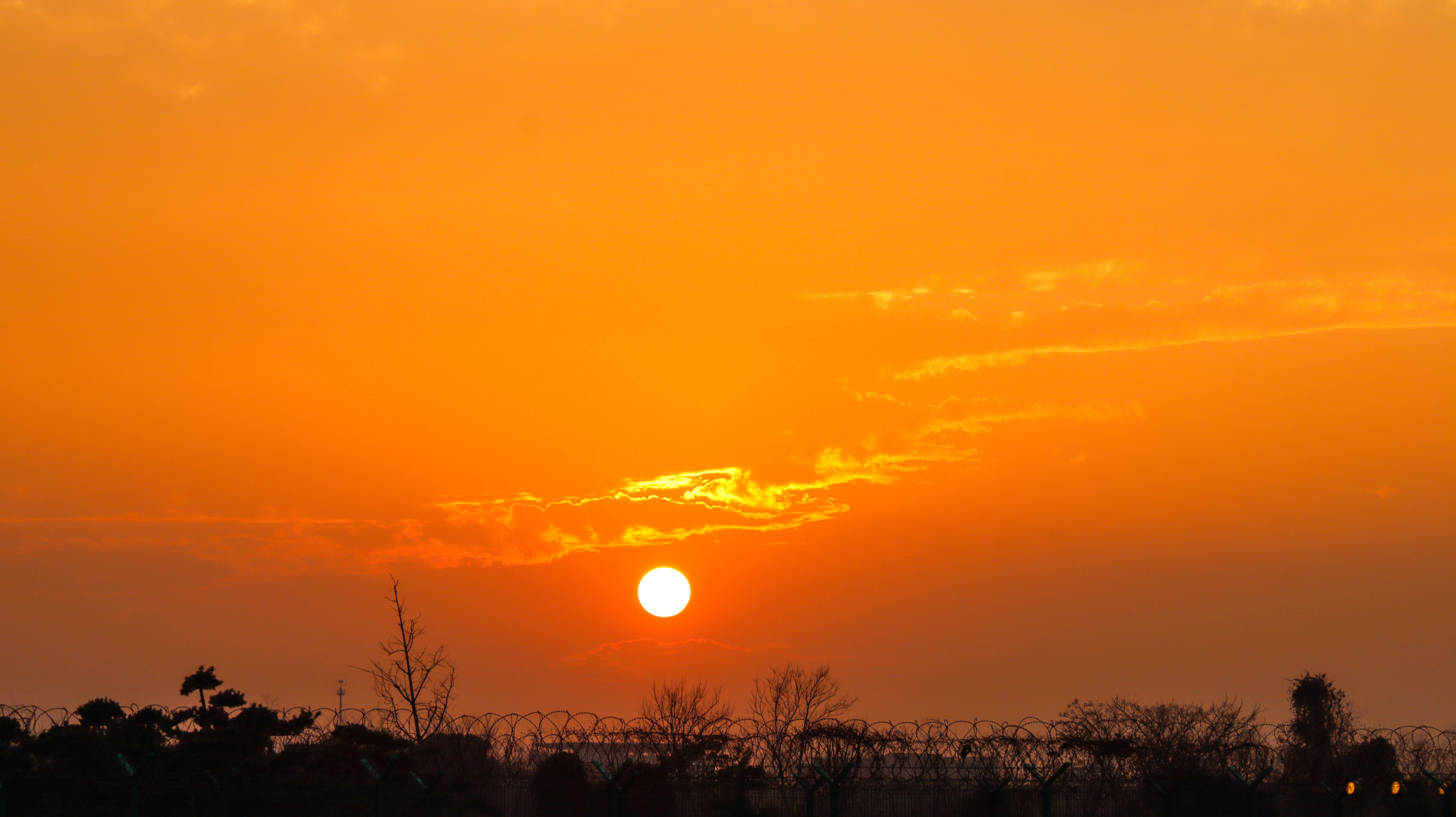 太陽落山咯