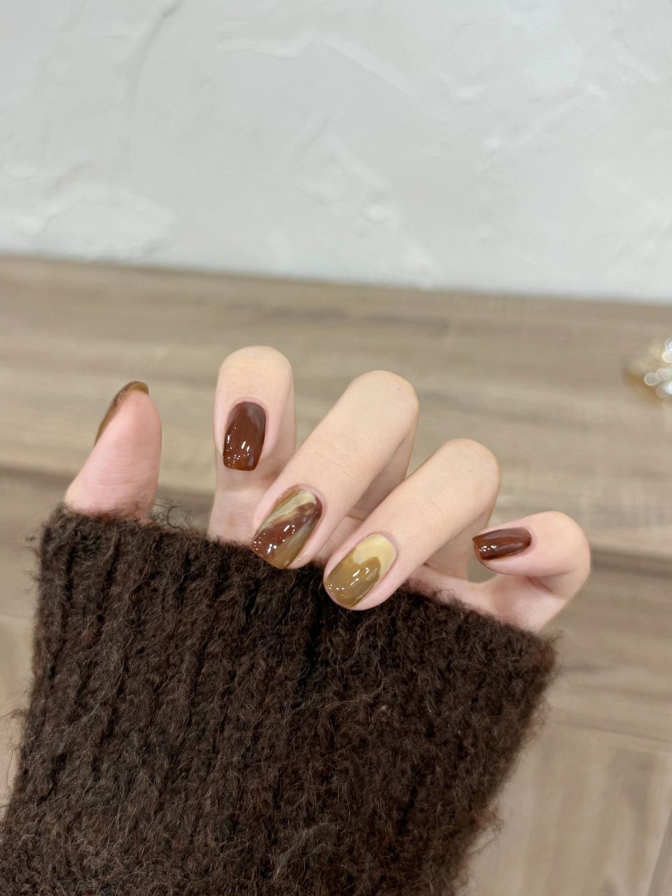 焦糖栗子棕96不规则晕染～吼美