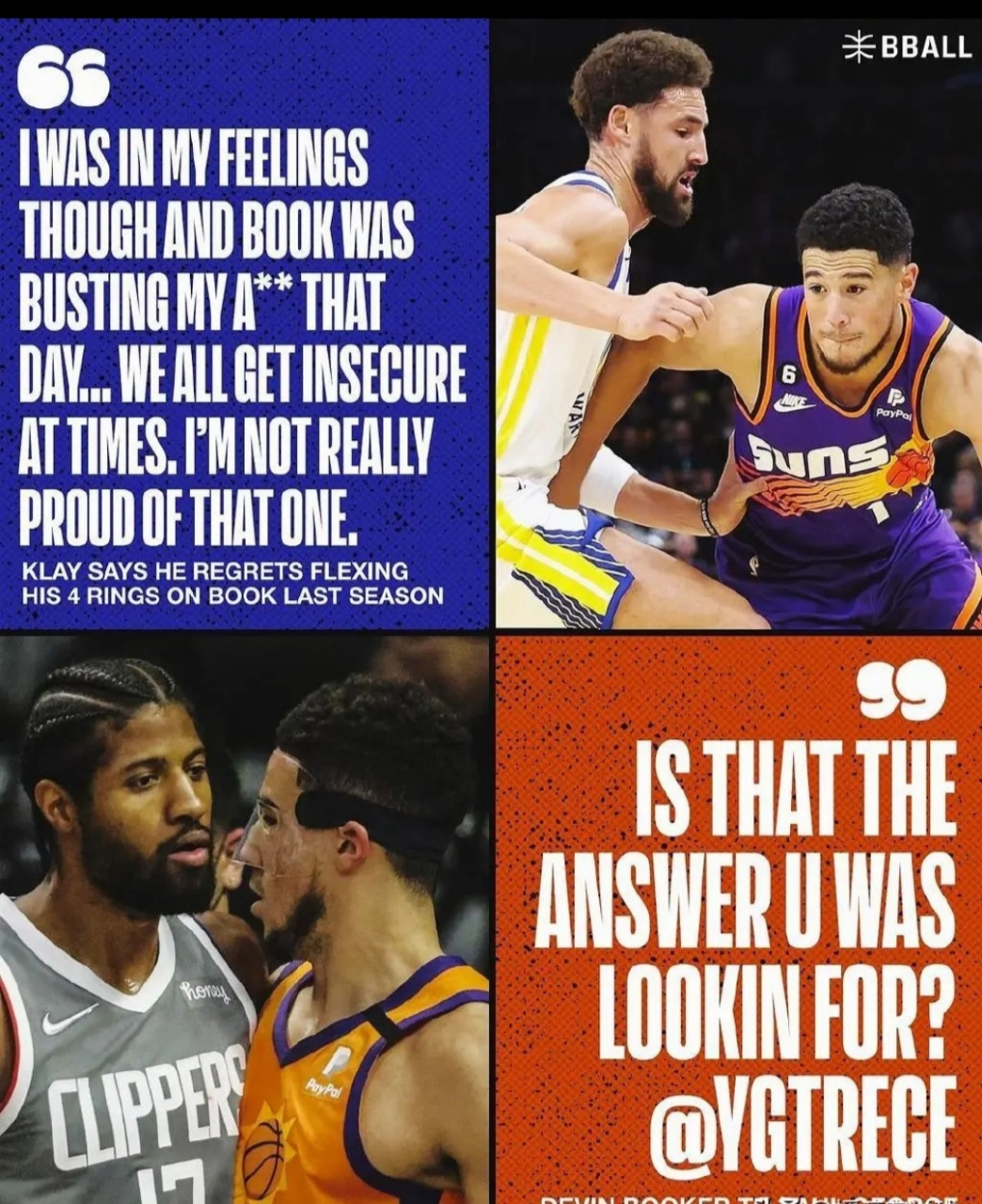 布克回怼乔治:这是你想要的答案吗?