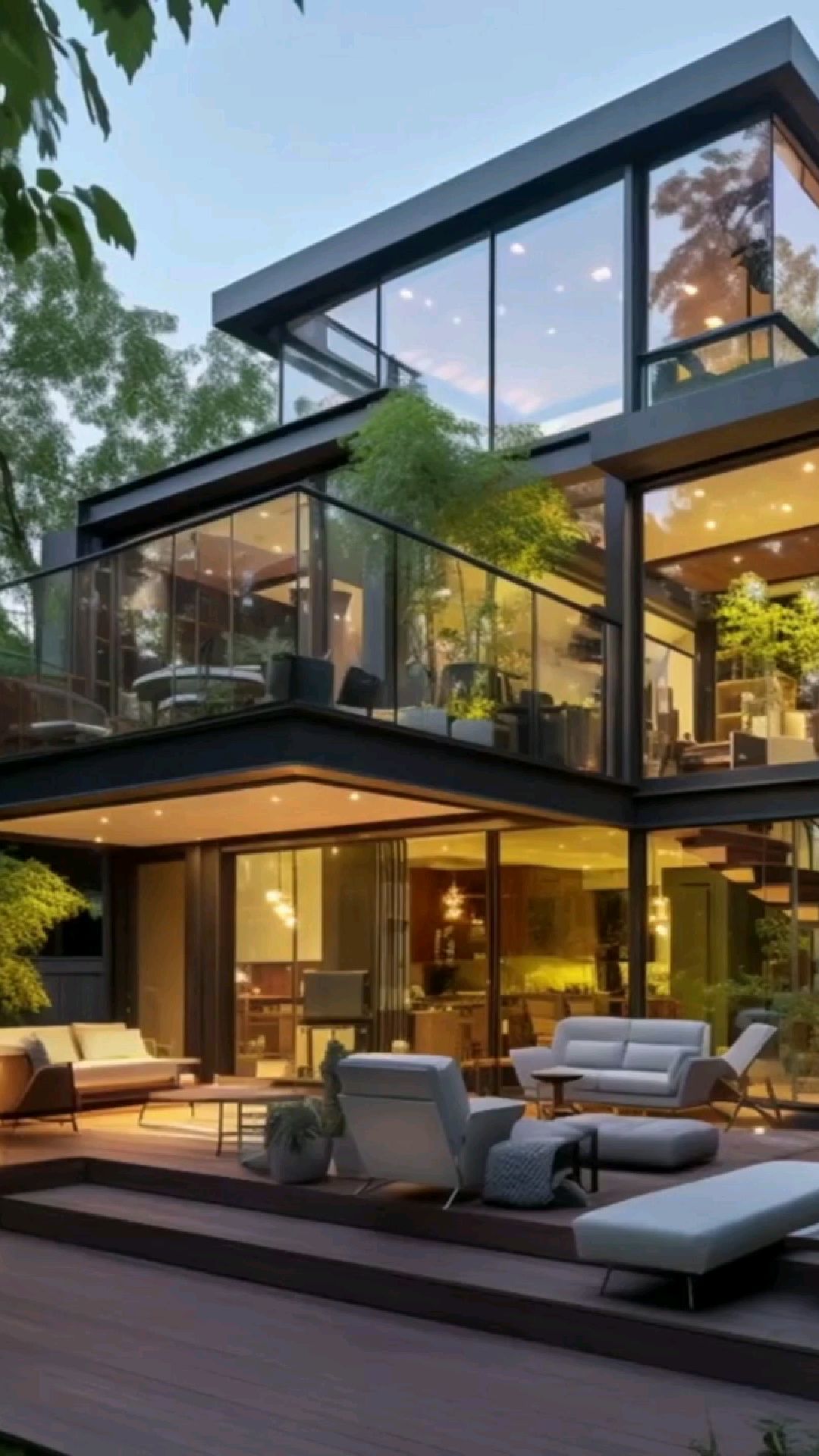 如果不考虑隐私因素,全透明玻璃建的房子确实很高级!