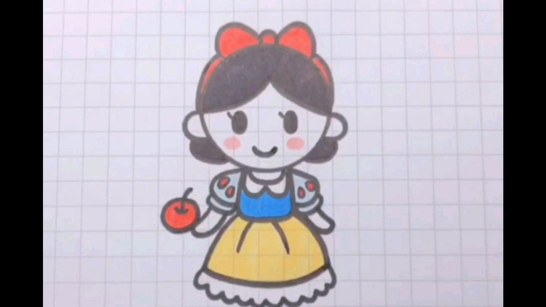 儿童简笔画:可爱小公主