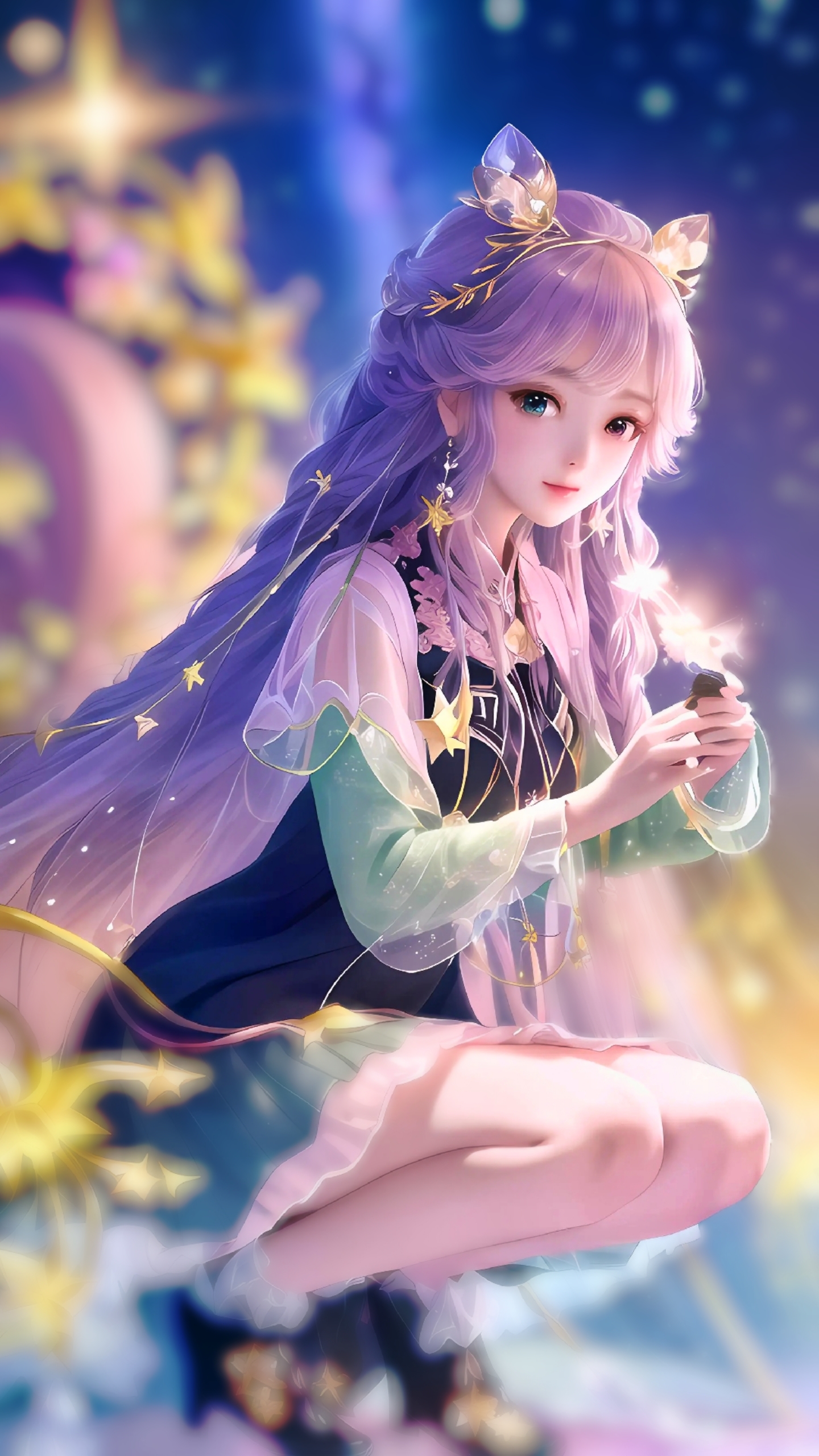 月光下的少女