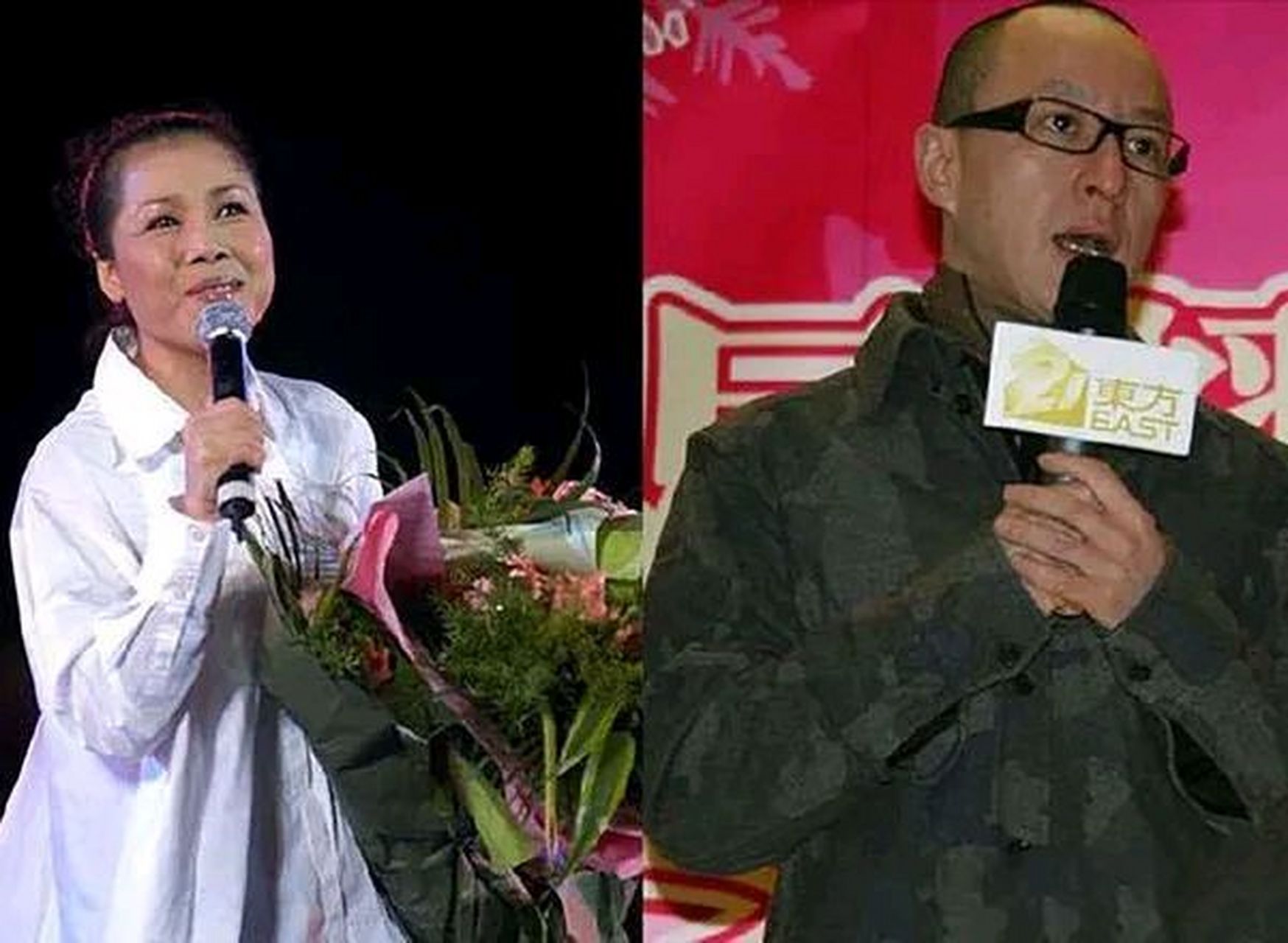 这本应该是非常浪漫的一幕,但是张卫宁却得到的是田震的拒绝 两个人