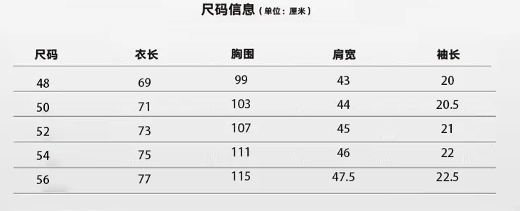 衣服48码是多大尺码 衣服48码是多大-第2张图片-潮百科