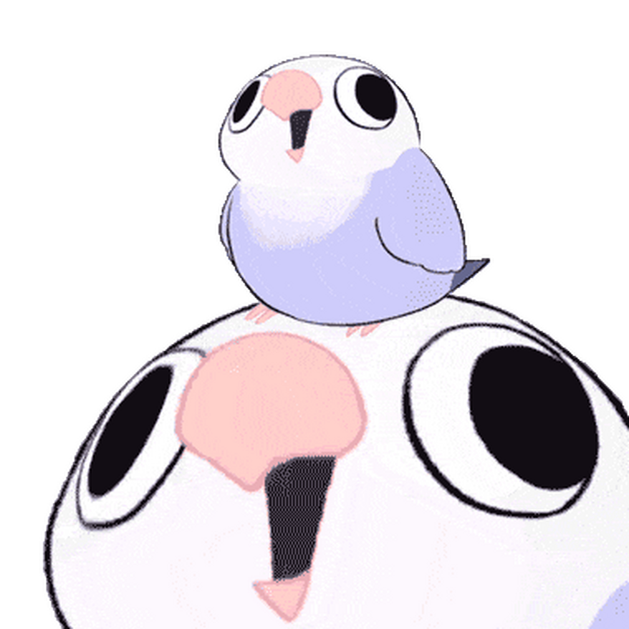 百度秋冬打卡挑战赛# 摇头晃脑的小鹦鹉表情包