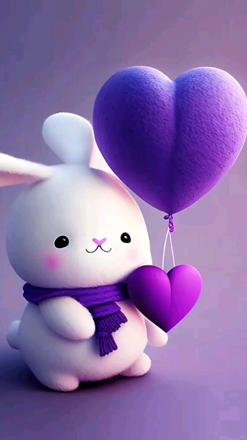 紫色小兔祝您周末愉快,生活惬意