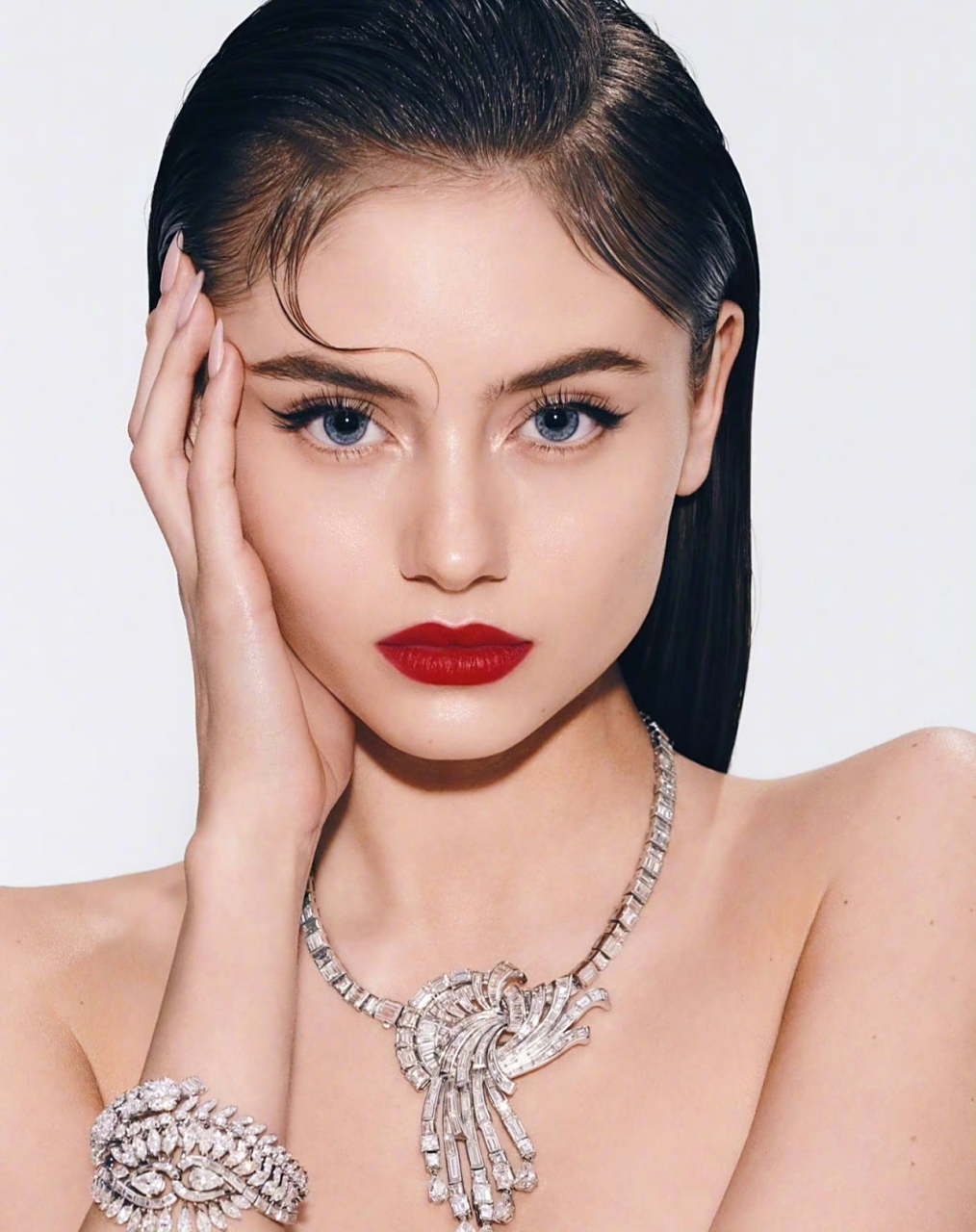 海蒂·克拉姆19岁的女儿leni klum ,《elle》大片.