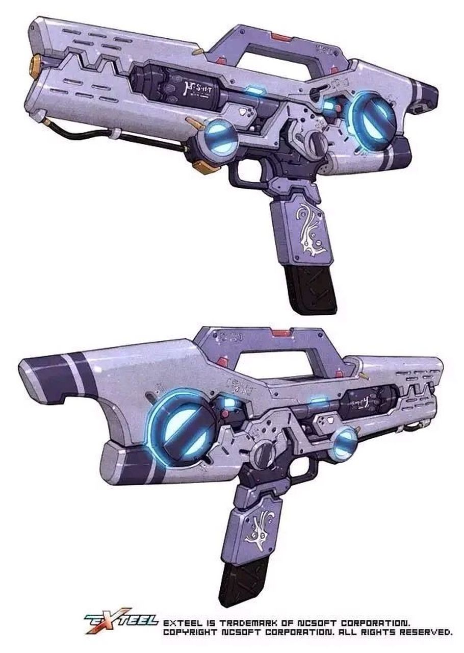 一组概念设计师hokoodo 设计的科幻武器欣赏,有一些有点眼熟.