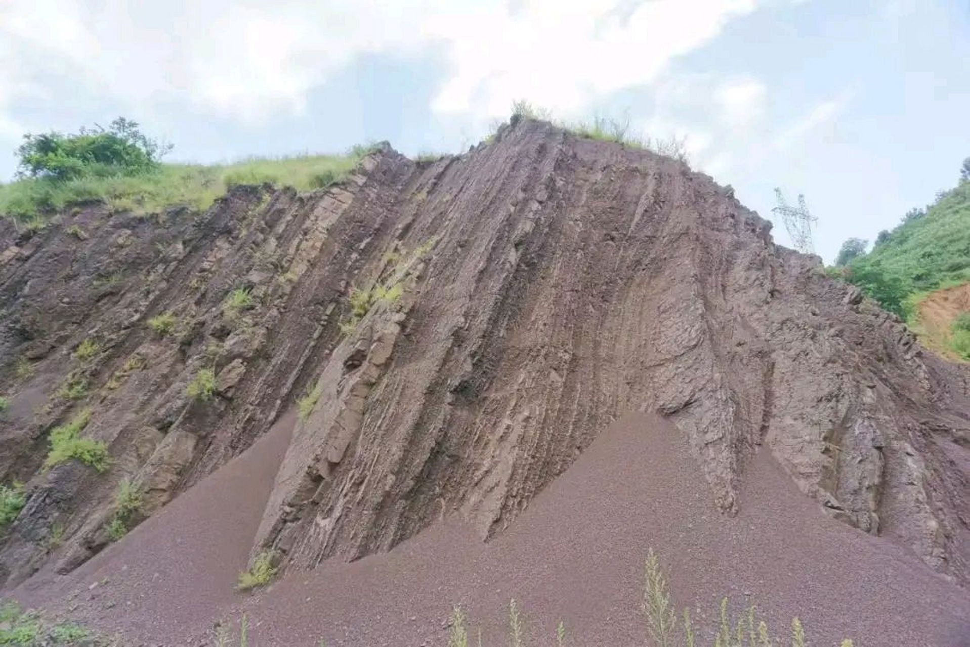 中国五色土之六——紫色土  紫色土是我国的一种特殊土壤类型,紫红色