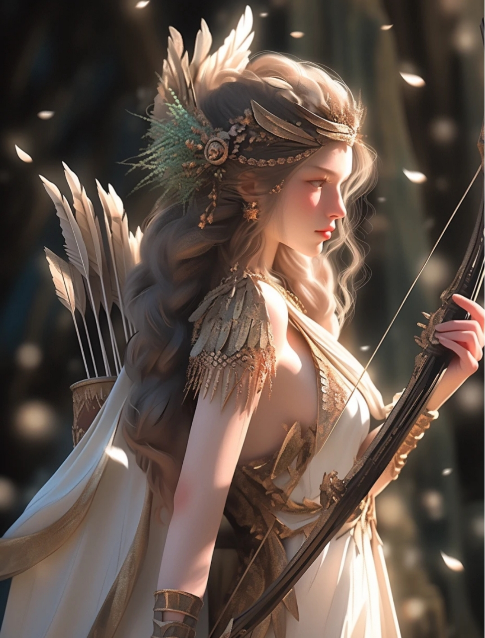 狩猎女神阿尔忒弥斯来啦#ai绘画
