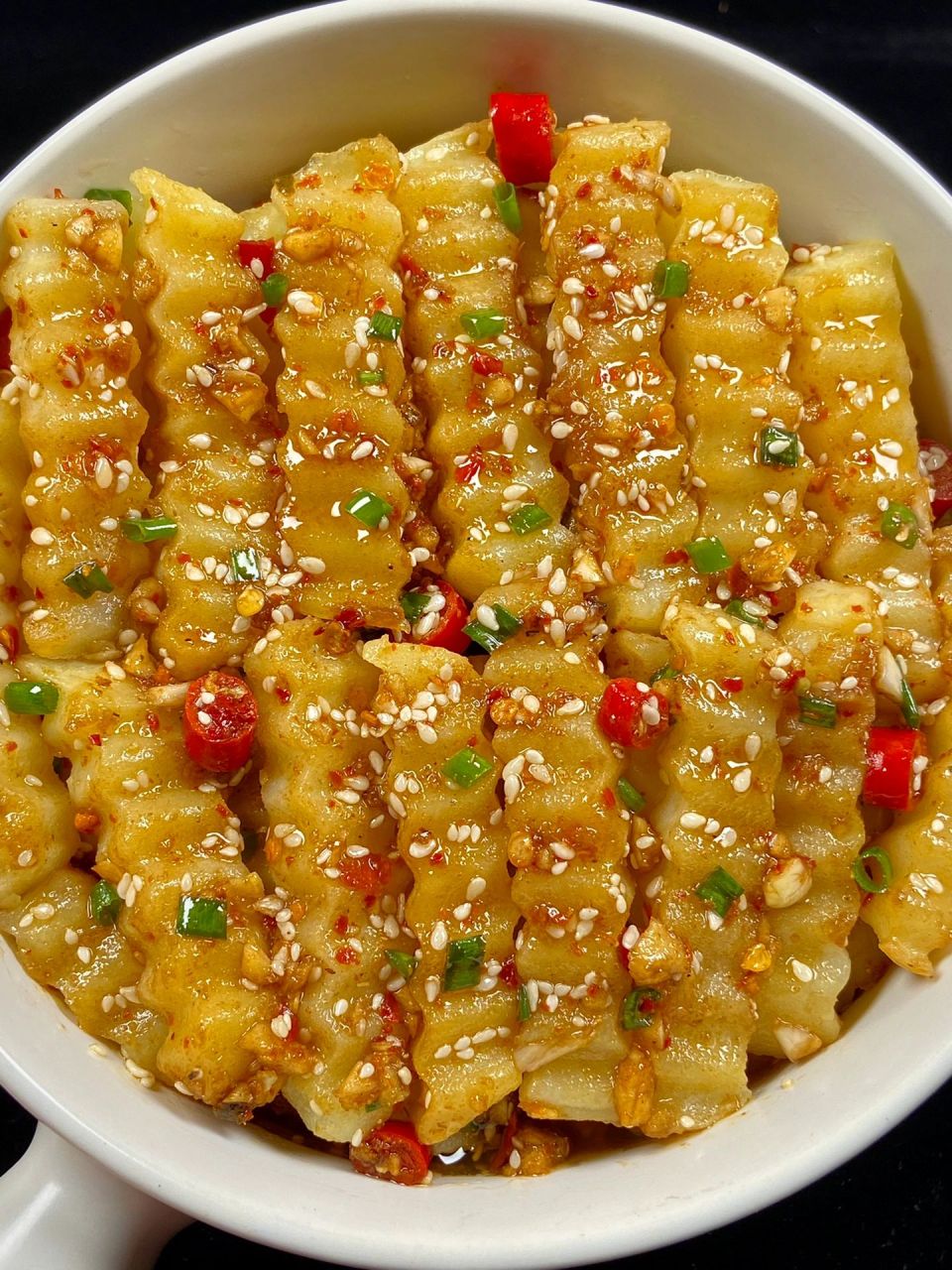 感觉以前的土豆都白吃了……|香辣的狼牙土豆条这样做泰香了,巨好吃!