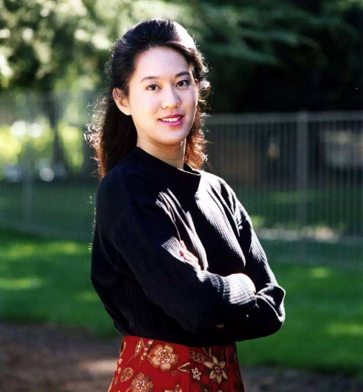 2004年,华裔女作家张纯如的遗容照.