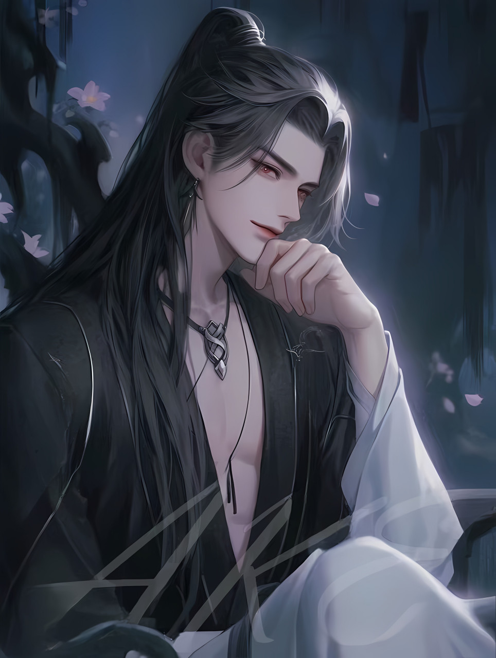 你逃不掉的,乖乖做我的魔尊夫人吧 #二次元# #ai共创计划# #ai绘画