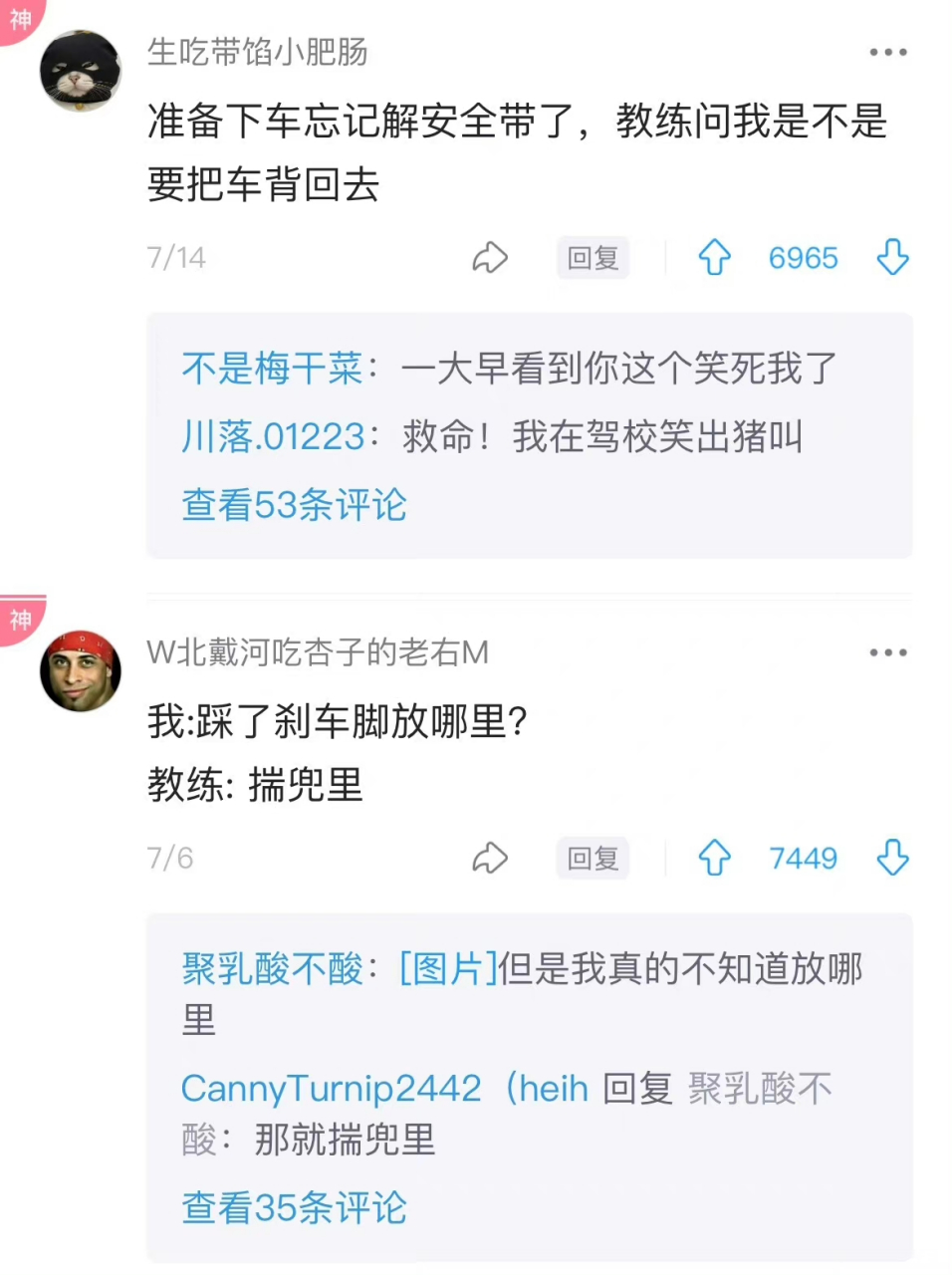 阴阳怪气还得看驾校教练,哈哈哈