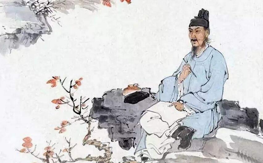 诗经《国风邶风柏舟》描绘了诗人怎样的场面?
