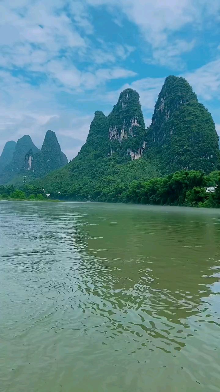 桂林山水風景,山清水秀