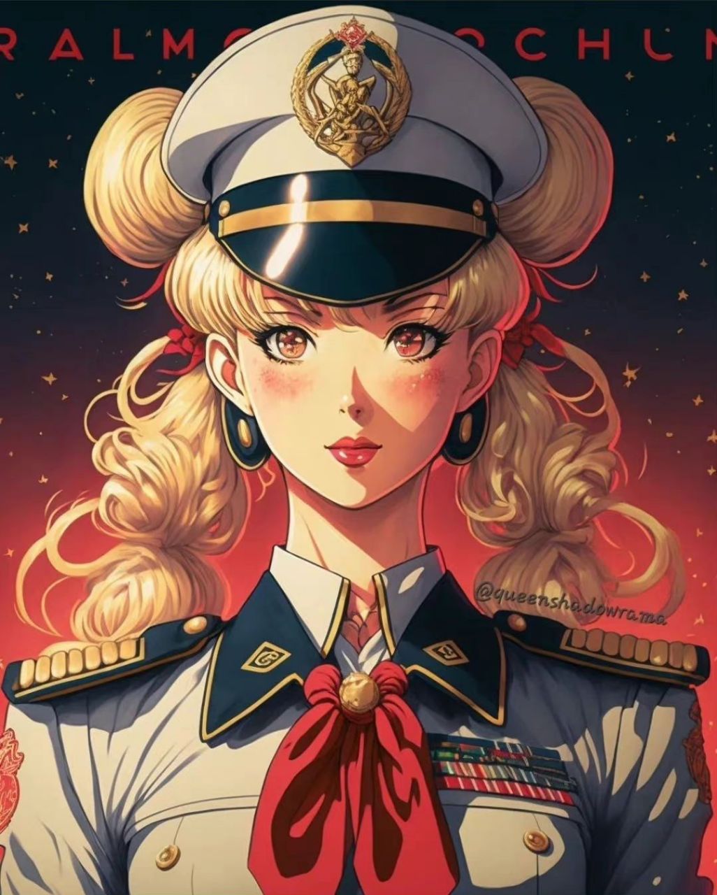 一组复古风格的人物插画,by queenshadowrama ​​​.