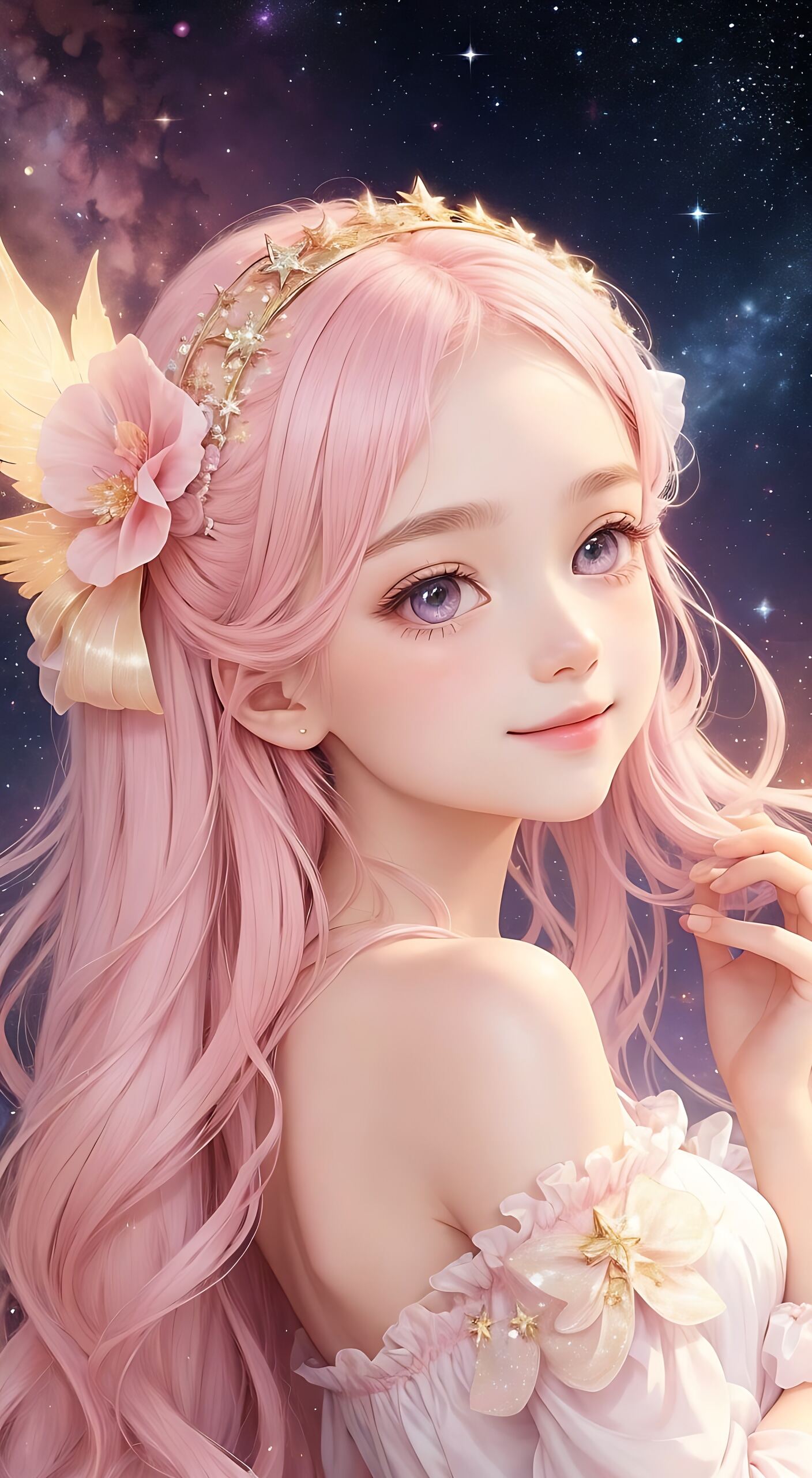 粉色系小仙女头像